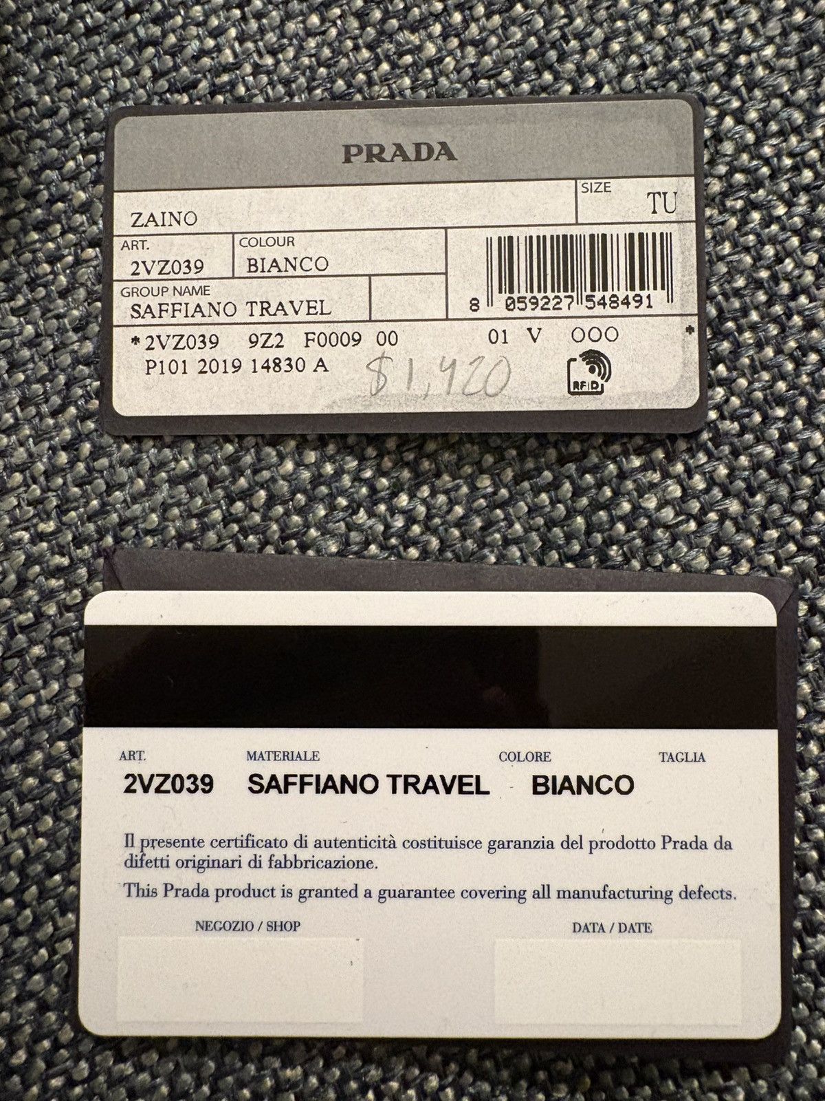 Prada Prada Saffiano Harness Bag Size ONE SIZE - 11 Thumbnail