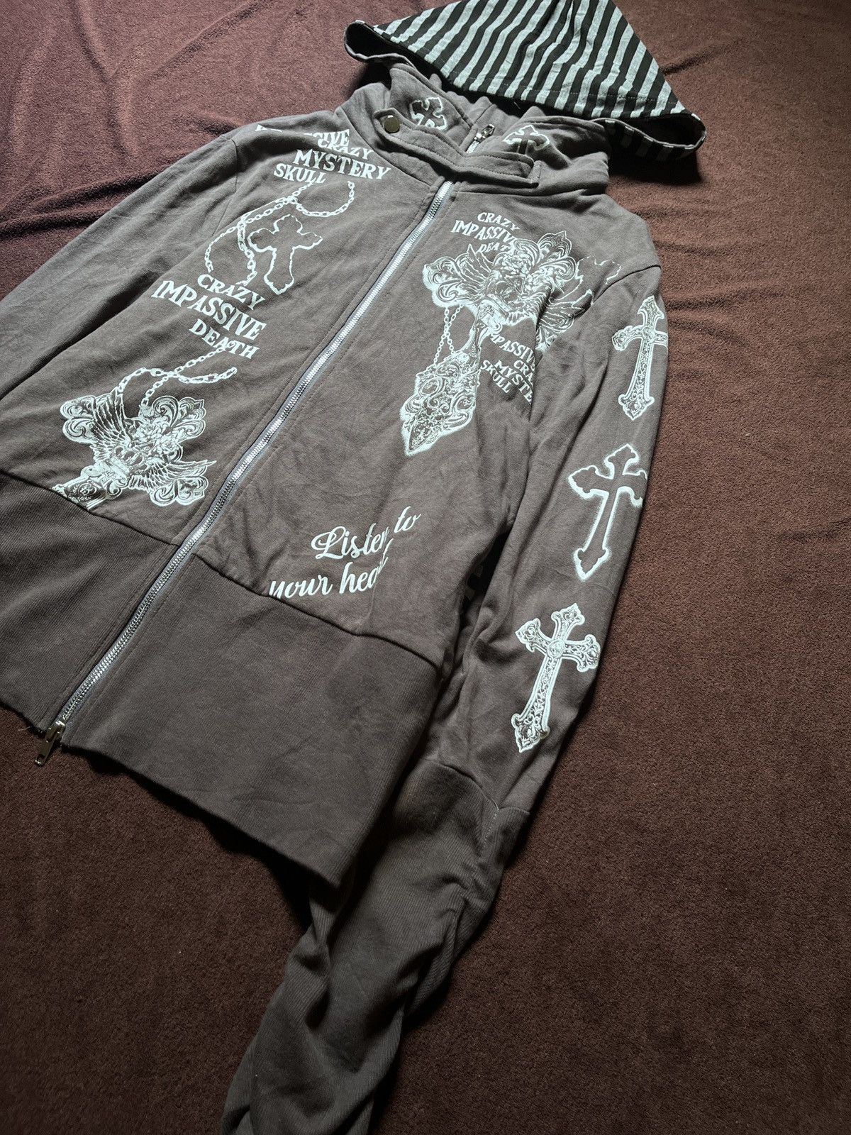 Japanese Brand JAPANESE IMPASSIVE CRAZY MYSTERY SKULL CROSS Size US L / EU 52-54 / 3 - 3 Thumbnail