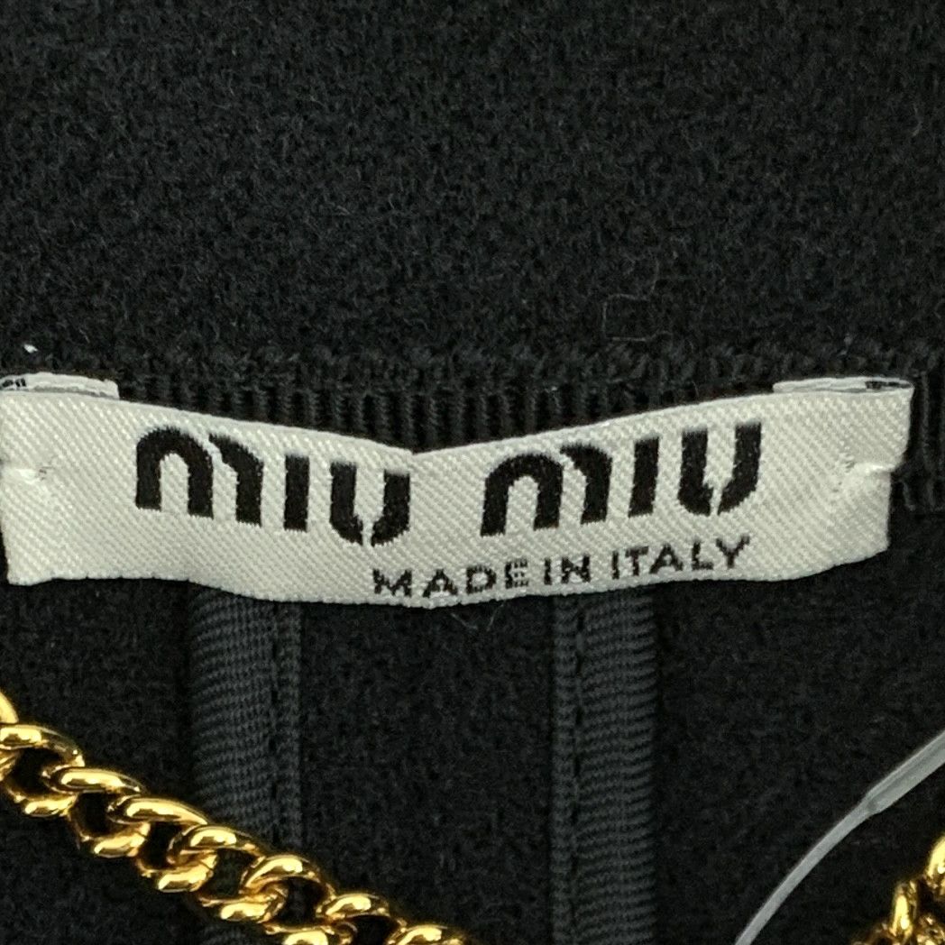 Miu Miu Miu Miu Cotton Coat Black (40) Size S / US 4 / IT 40 - 5 Thumbnail