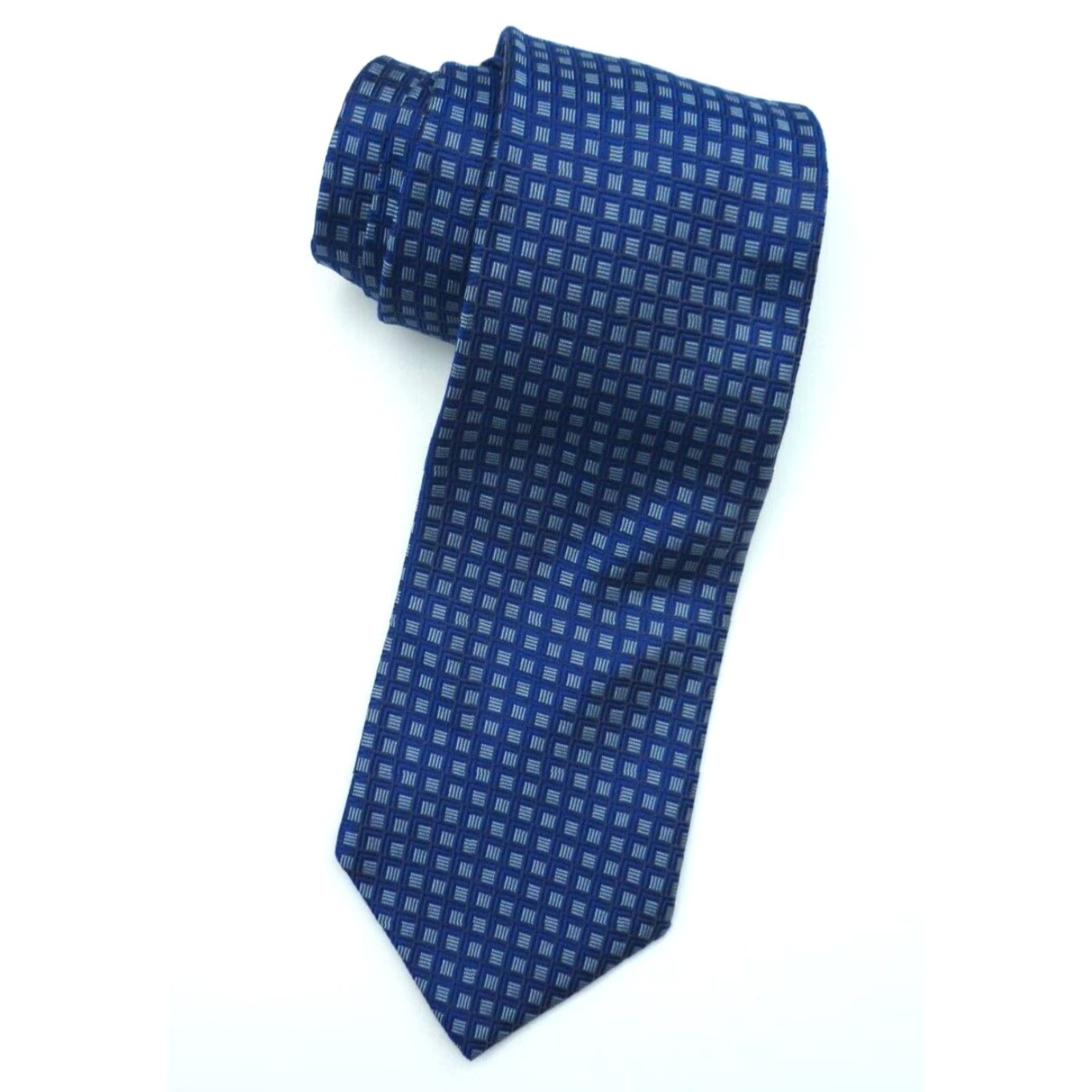Brooks Brothers Brooks Brothers Makers Silk Tie Men’s Classic Woven in Italy Made in USA Blue Plaid Check 57.5" 3.75" 100% Silk Size ONE SIZE - 3 Thumbnail