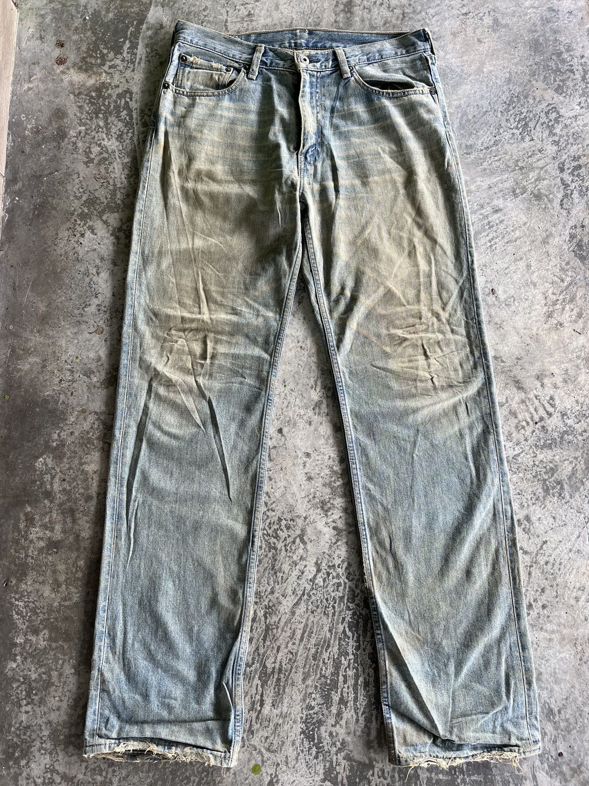 If Six Was Nine Vintage Levis Mudwash Denim Size US 33 - 19 Thumbnail
