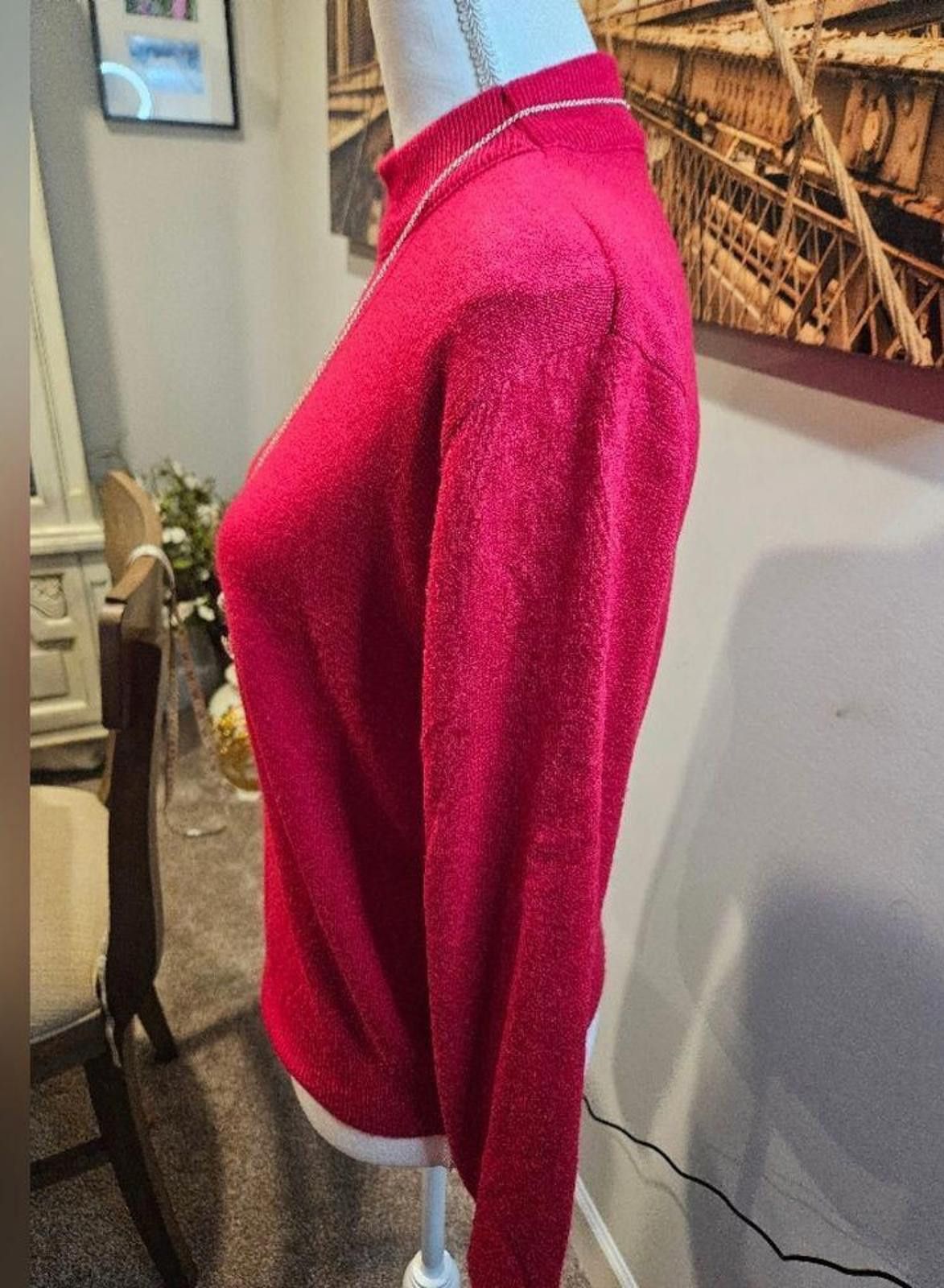 Bentley TR Bentley 1980's Vintage Red Sweater #27 Size M / US 6-8 / IT 42-44 - 2 Thumbnail