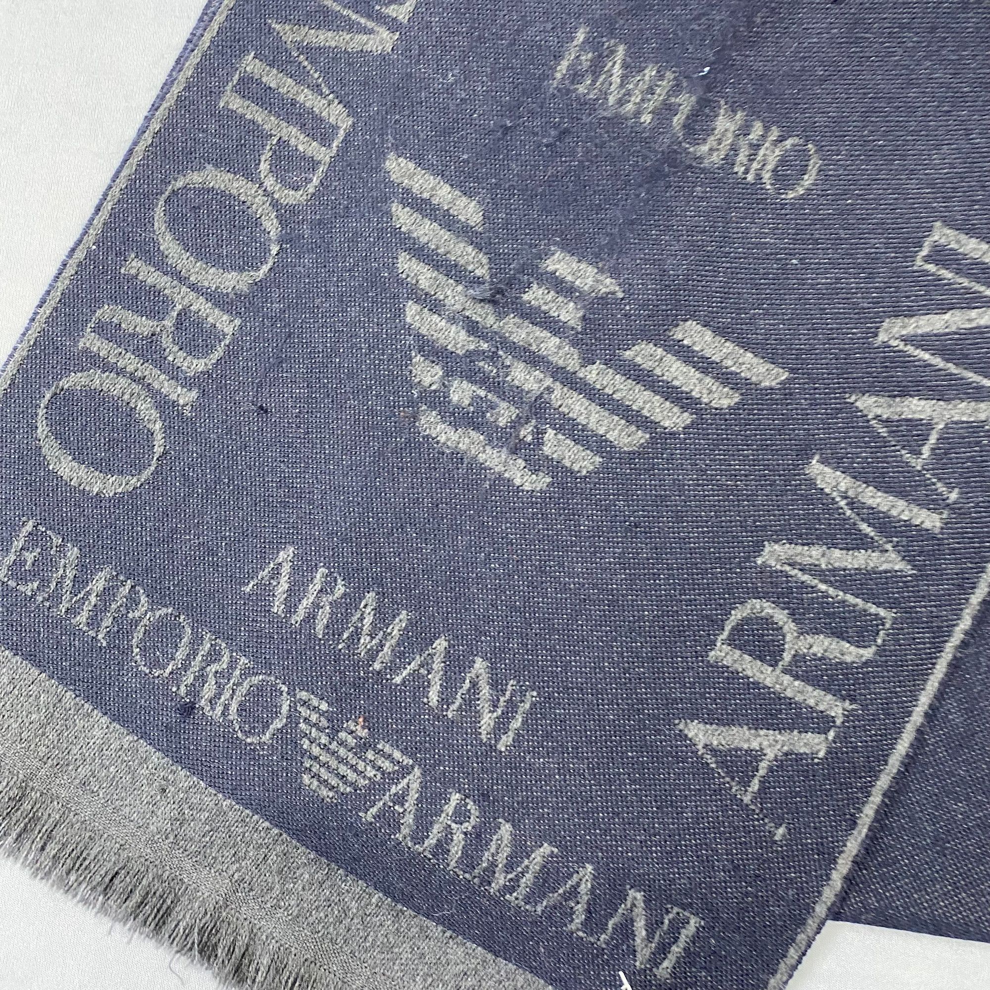 Emporio Armani Vintage Emporio Armani Scarf Muffler Wool Winter Scarves Size ONE SIZE - 4 Thumbnail