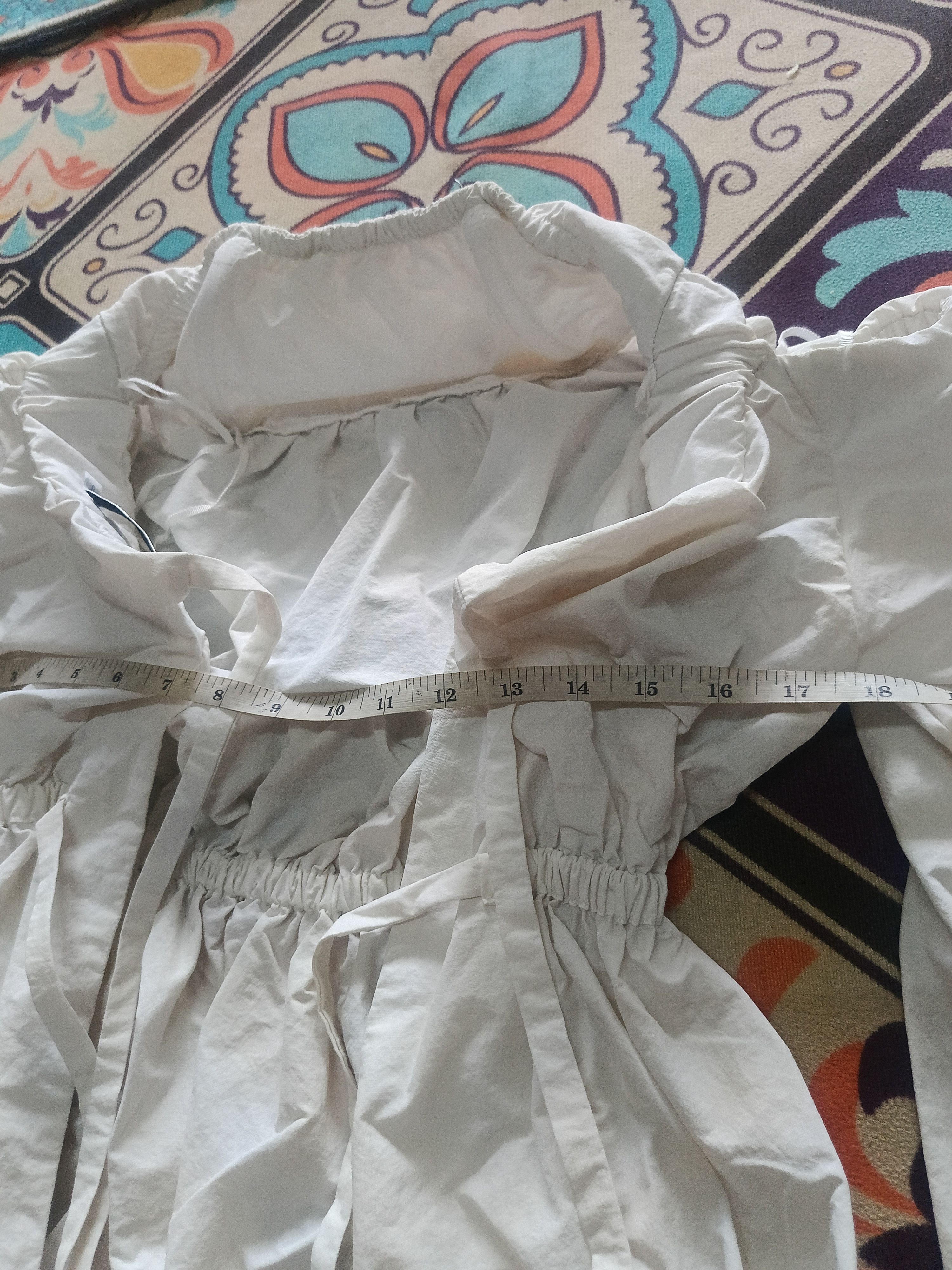 Christopher Esber Christopher Esber Natural puff sleeve Apron tie top Size M / US 6-8 / IT 42-44 - 11 Thumbnail