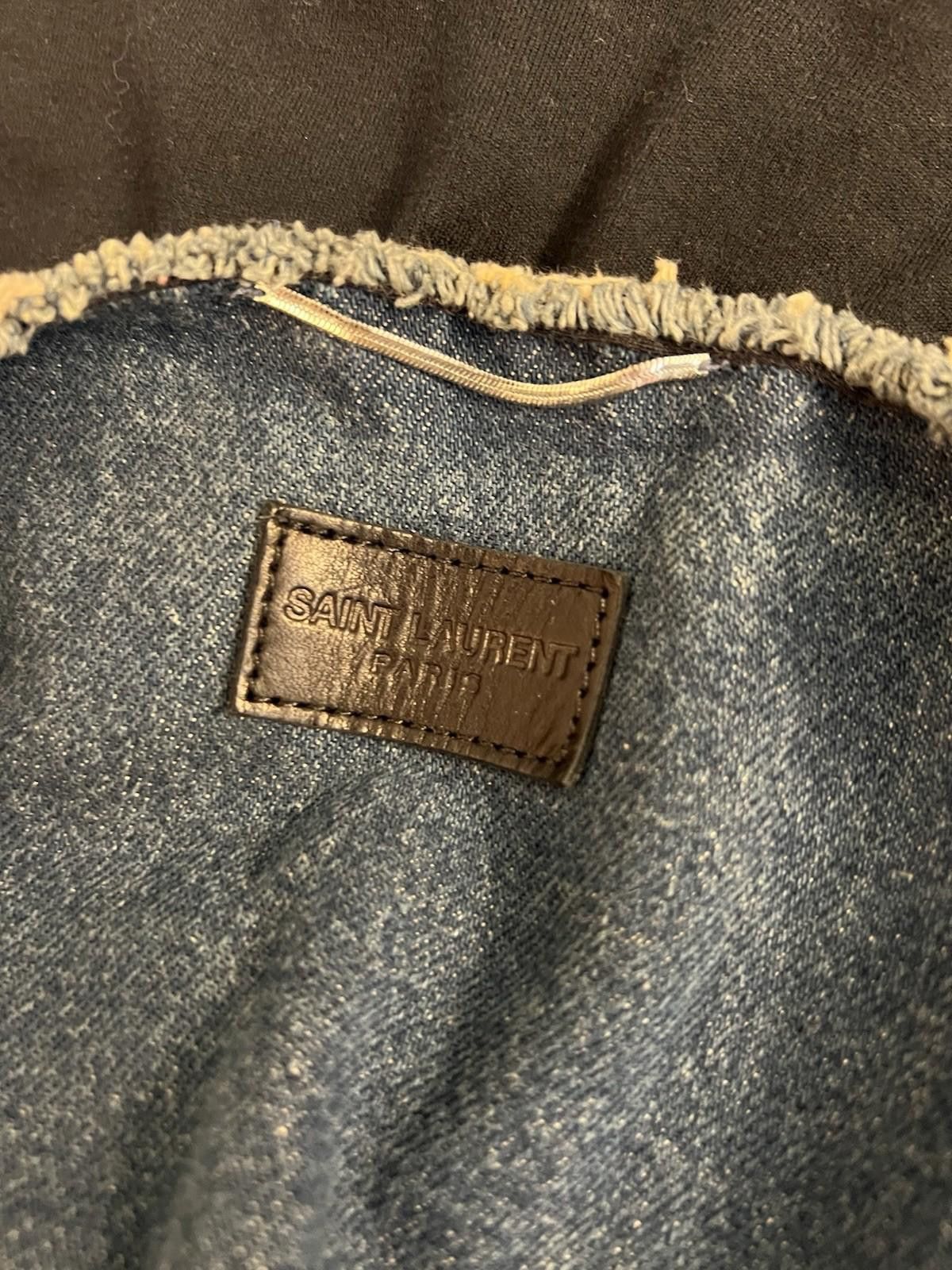 Saint Laurent Paris Saint Laurent Paris Raw Edged Denim Vest XL Size US XL / EU 56 / 4 - 8 Thumbnail