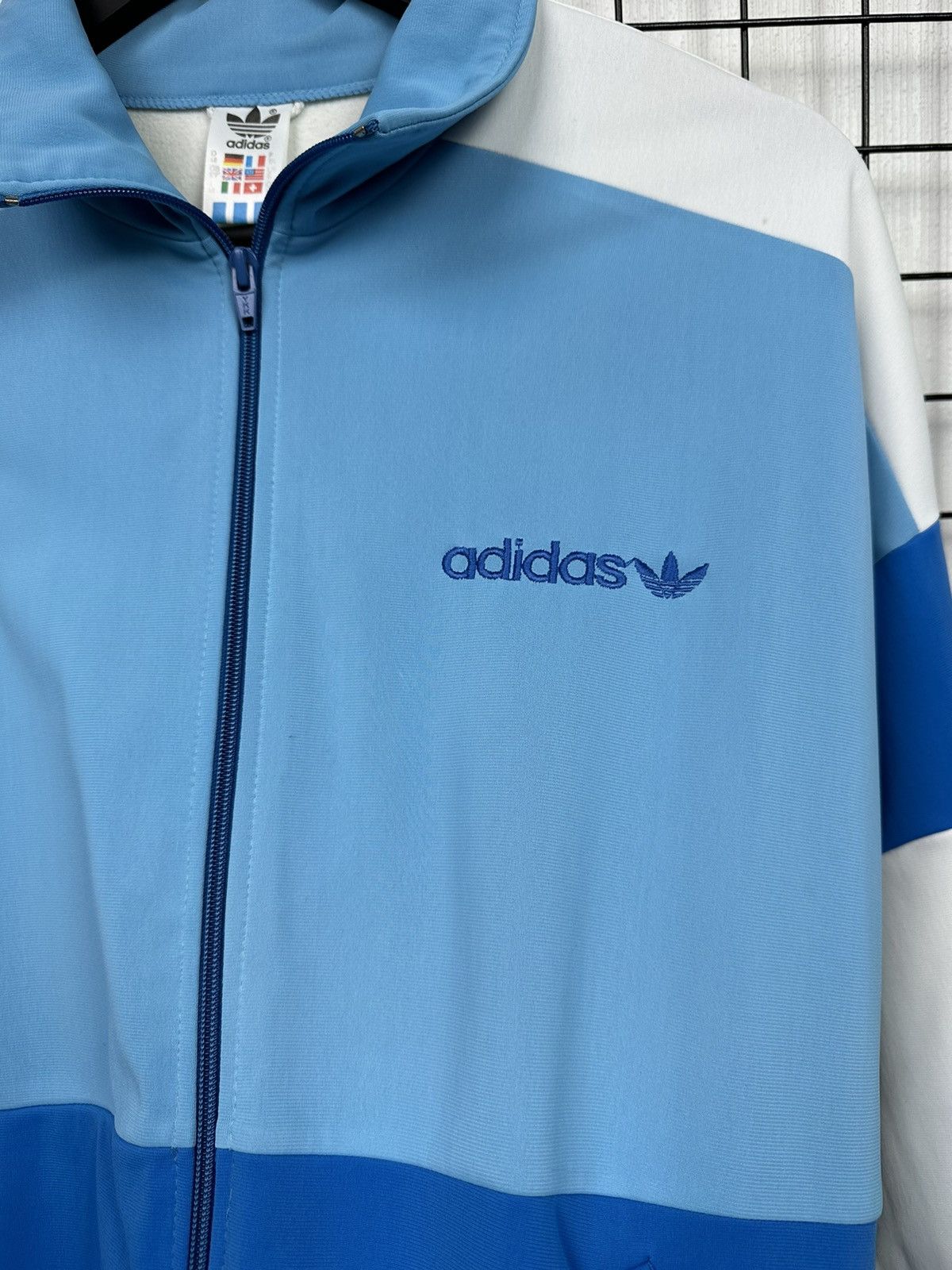 Adidas × Vintage Rare Vintage Adidas track jacket Men S white made in Austria Size US S / EU 44-46 / 1 - 8 Thumbnail