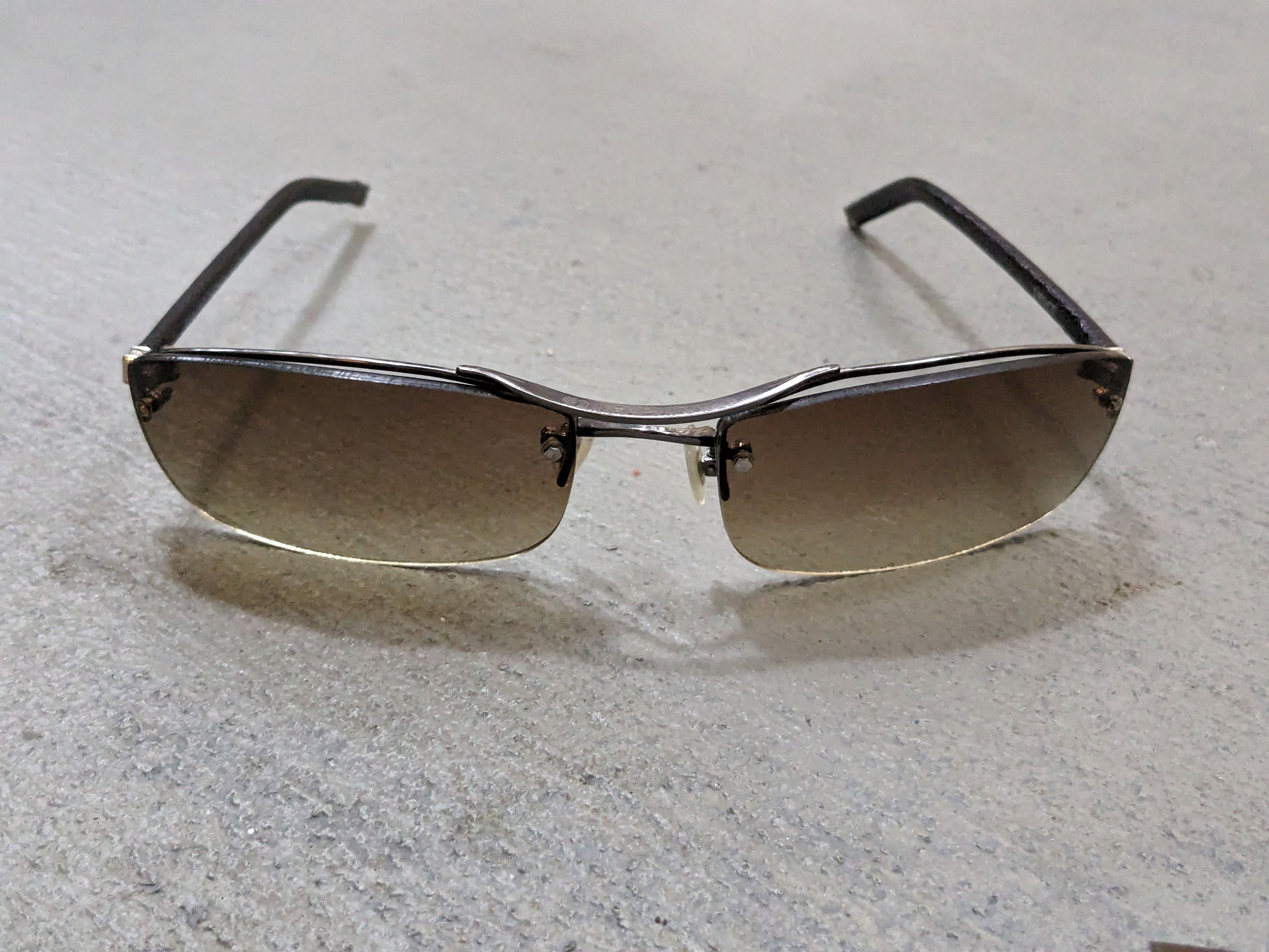 Chrome Hearts Chrome Hearts Amped Sunglasses Gray Black Silver Cross Size ONE SIZE - 3 Thumbnail