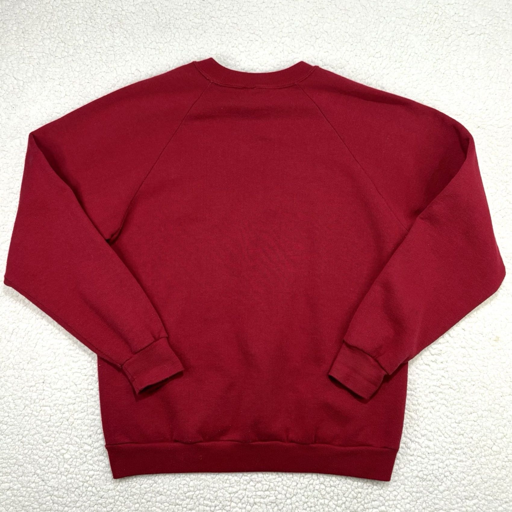 Jerzees VINTAGE Jerzees Sweatshirt Raglan Crew Neck 50/50 L Red Men 80s Grunge Arkansas Mountain Graphic Print US Size US L / EU 52-54 / 3 - 6 Thumbnail