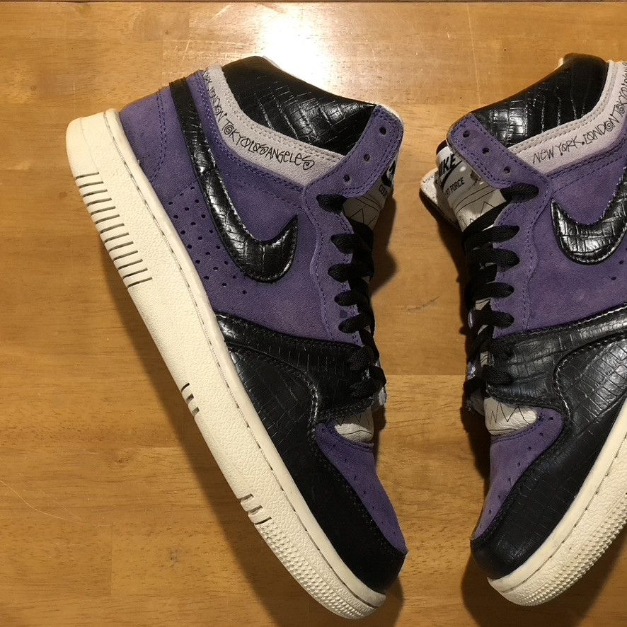 Nike × Stussy 2005 Stussy Nike Court Force Purple Size 9.5 US Men's Size US 9.5 / EU 42-43 - 3 Thumbnail