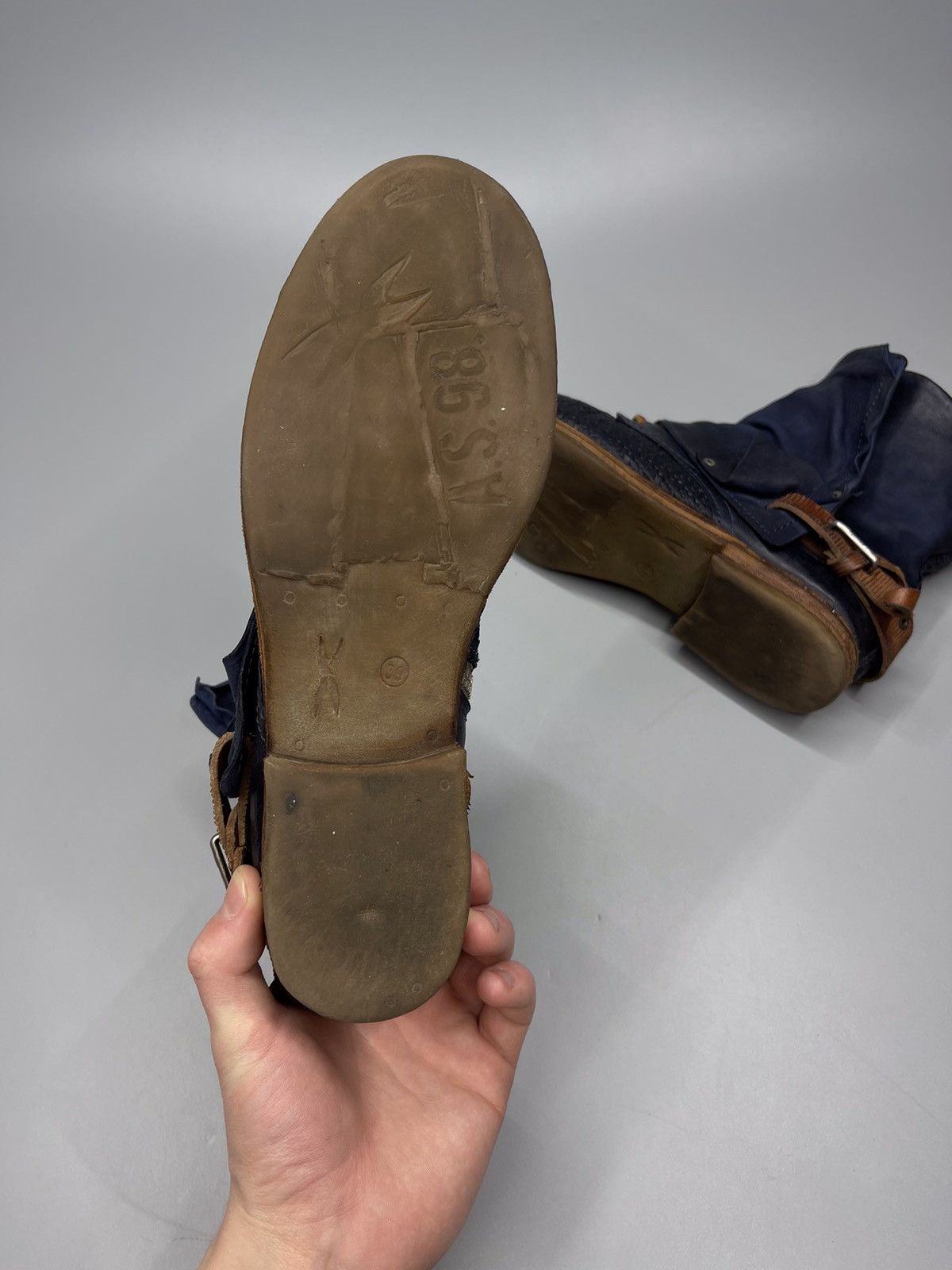 Japanese Brand × Vintage A.S 98 Boots Leather Style Rick Owens Size US 6 / EU 39 - 6 Thumbnail