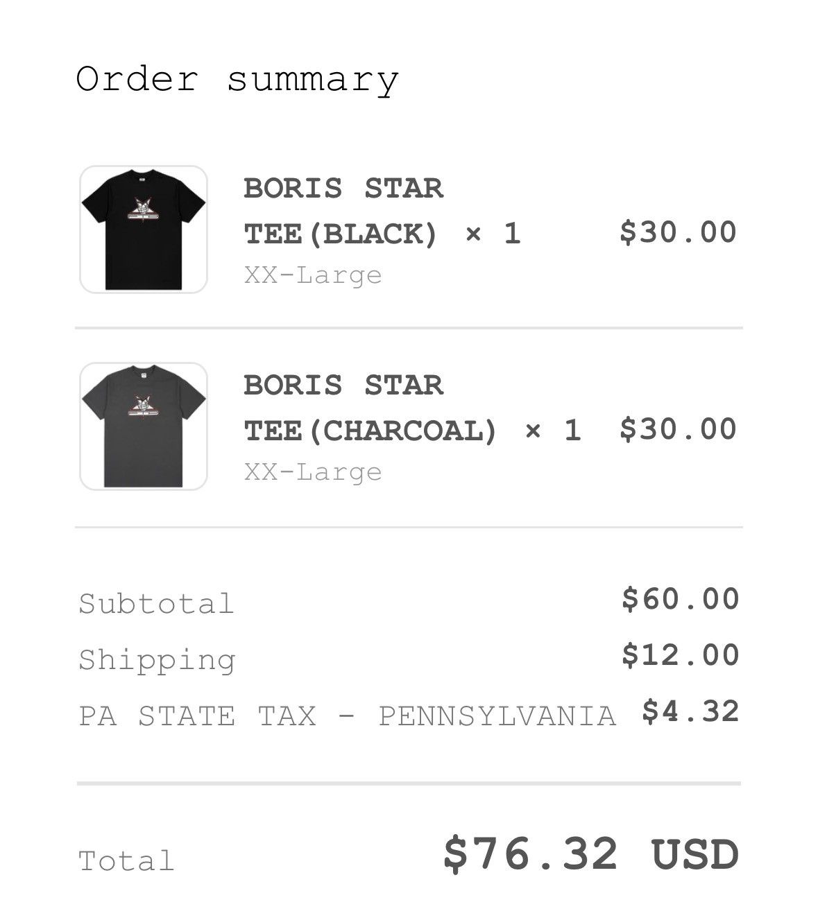 Fuck The Population FTP Boris Star Tee (Charcoal) Size XXL Size US XXL / EU 58 / 5 - 4 Thumbnail