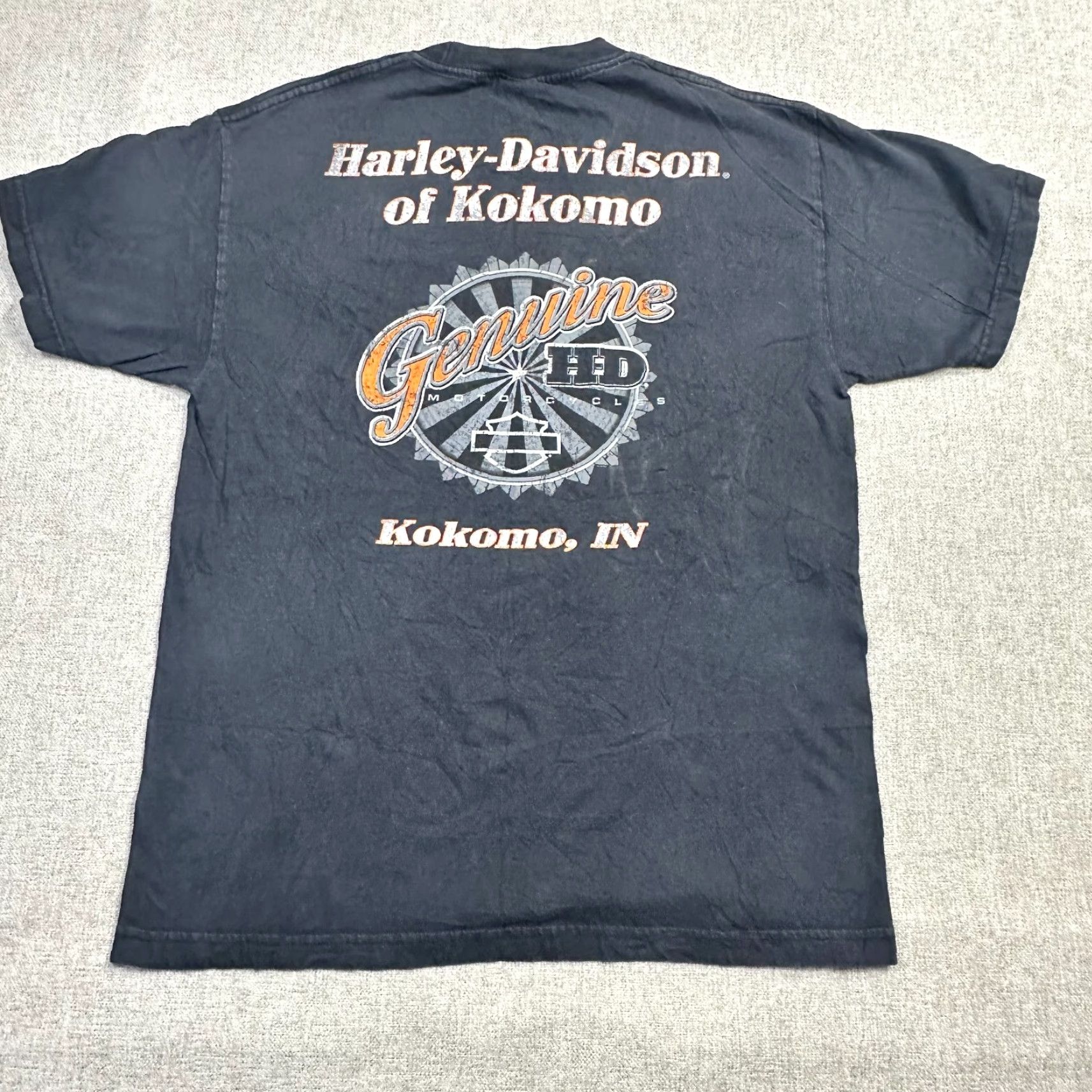 Harley Davidson VINTAGE Harley-Davidson Mens Large Spirit of Freedom Bravado USA Made Kokomo Tee Size US L / EU 52-54 / 3 - 7 Thumbnail
