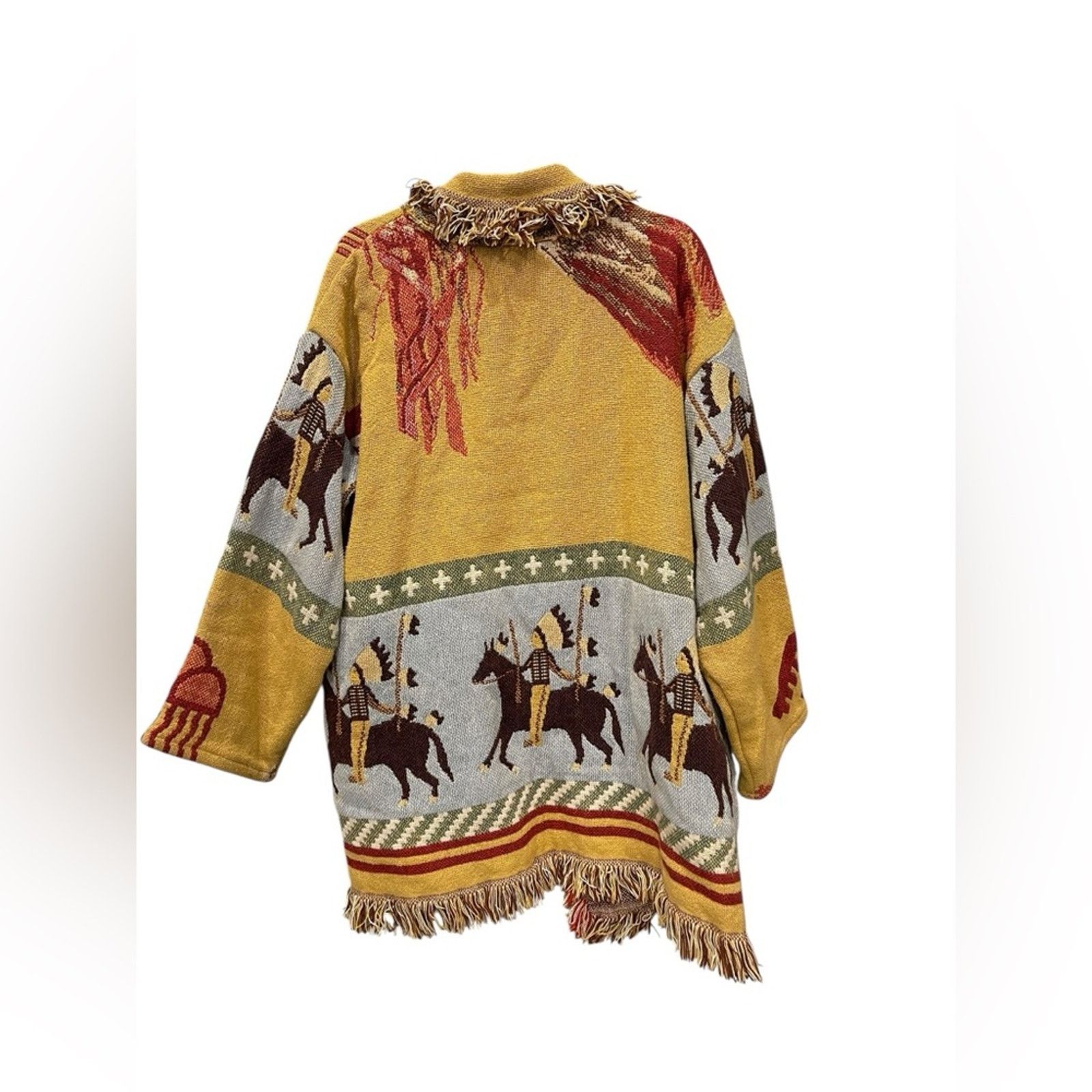 Other Lew Magram Sweater OS Vintage Western Native Art Cardigan Size ONE SIZE - 3 Thumbnail