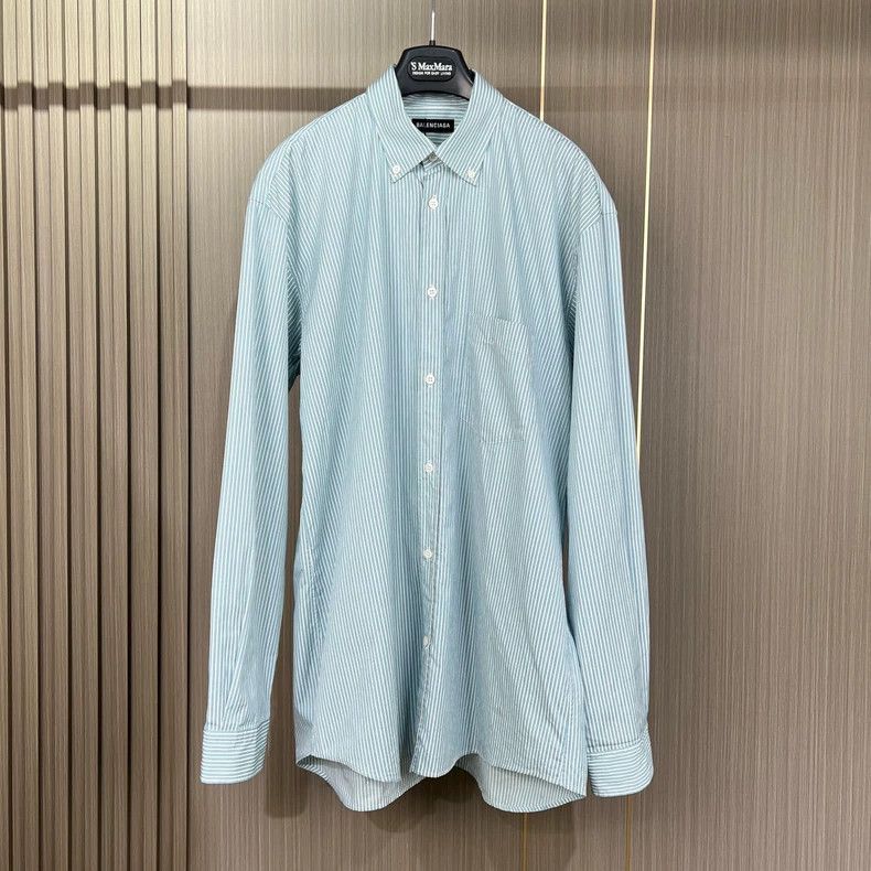 Balenciaga Balenciaga size 38 Back Letter Stripe Shirt 2502-Nextarrow Size US L / EU 52-54 / 3 - 1 Thumbnail