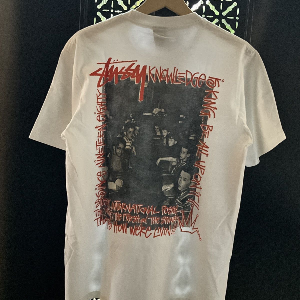 Other Stussy tee white Size US L / EU 52-54 / 3 - 1 Thumbnail
