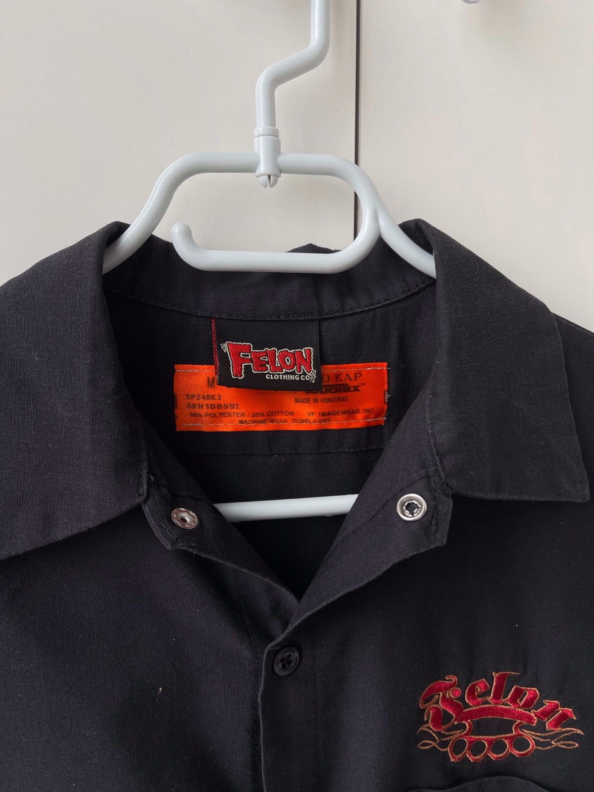 JNCO × Vintage VINTAGE 90s Y2K FELON CLOTHING SKULLS SKATE SHIRT JNCO Size US M / EU 48-50 / 2 - 5 Thumbnail
