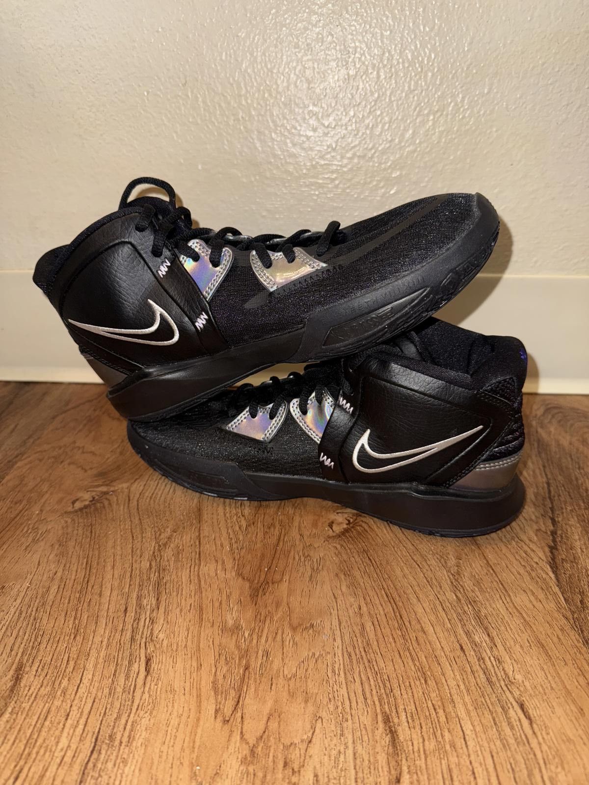 Nike Nike Kyrie Infinity Black Metallic Silver (Gs) Size US 5.5 / EU 38 - 5 Thumbnail