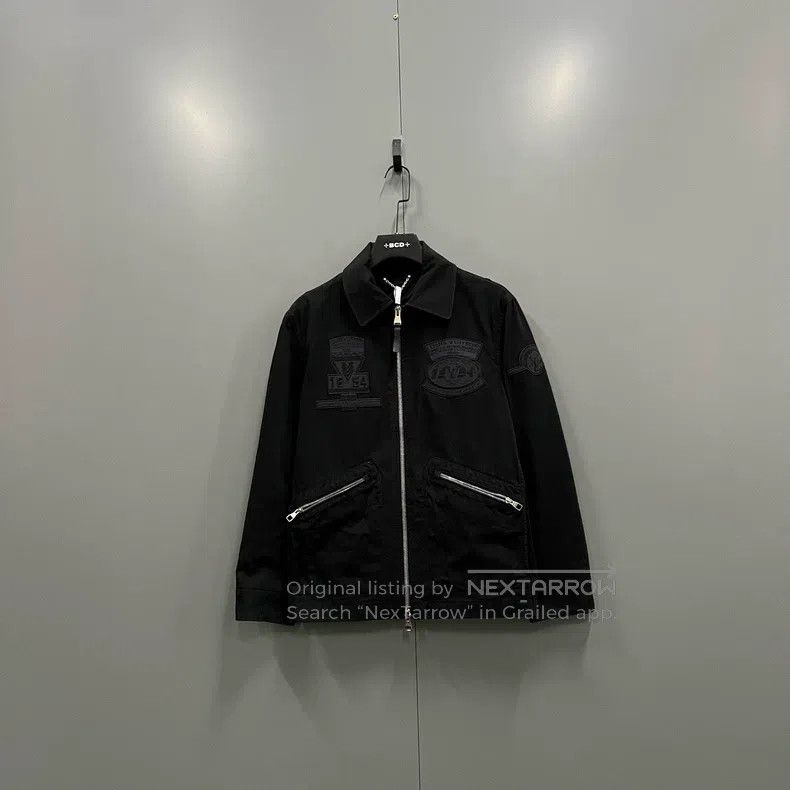 Louis Vuitton Louis Vuitton Black Embroidered Logo Jacket Size US M / EU 48-50 / 2 - 1 Thumbnail