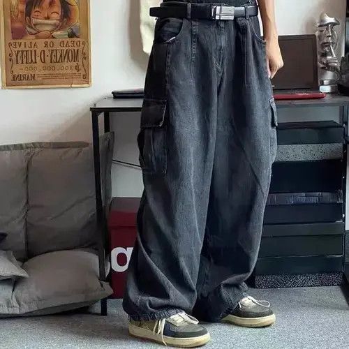 Designer Baggy Jeans Trousers Size US 33 - 5 Thumbnail