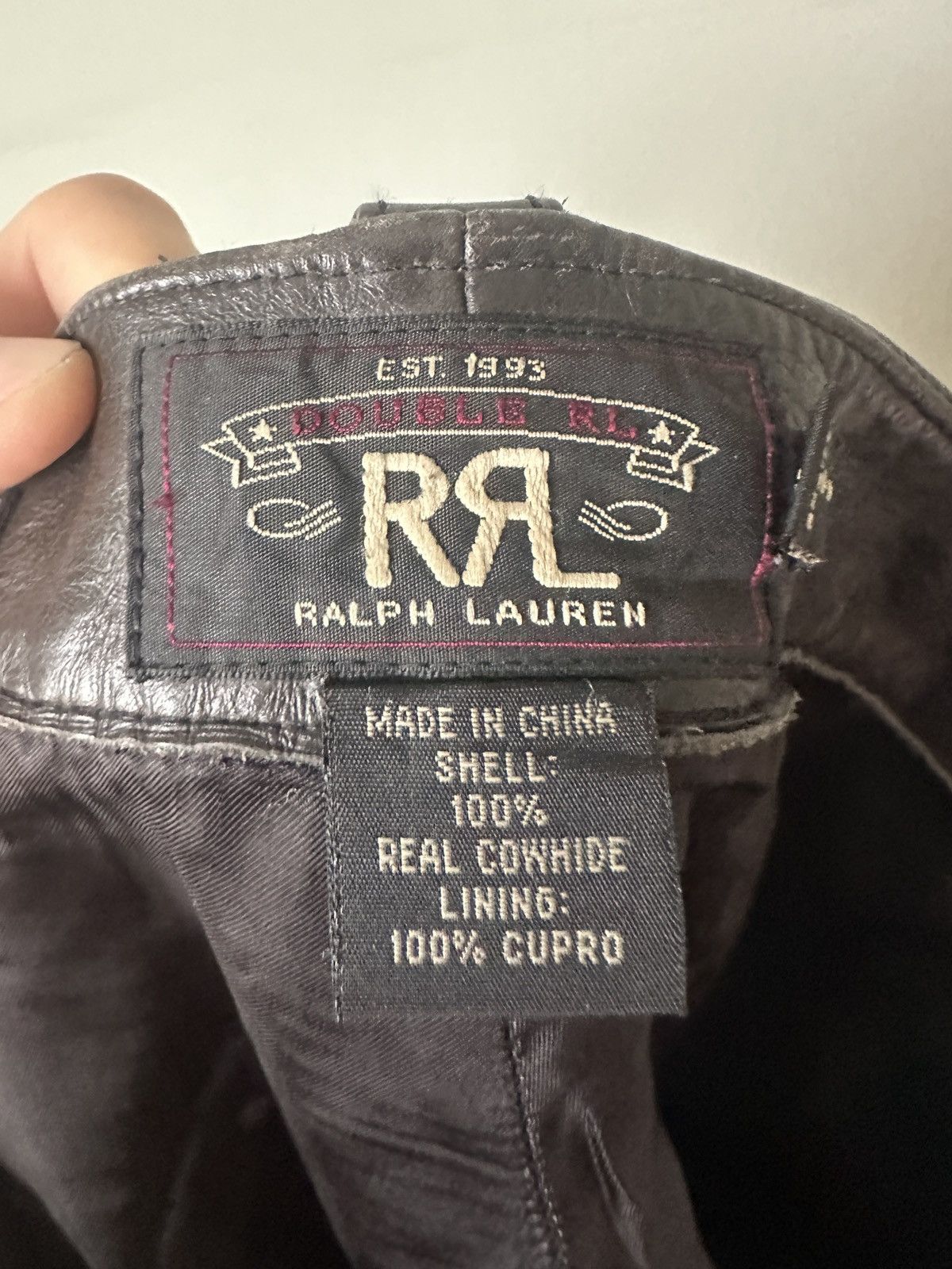RRL Ralph Lauren Double RL Bejewelled Leather Pants Size US 33 - 10 Thumbnail
