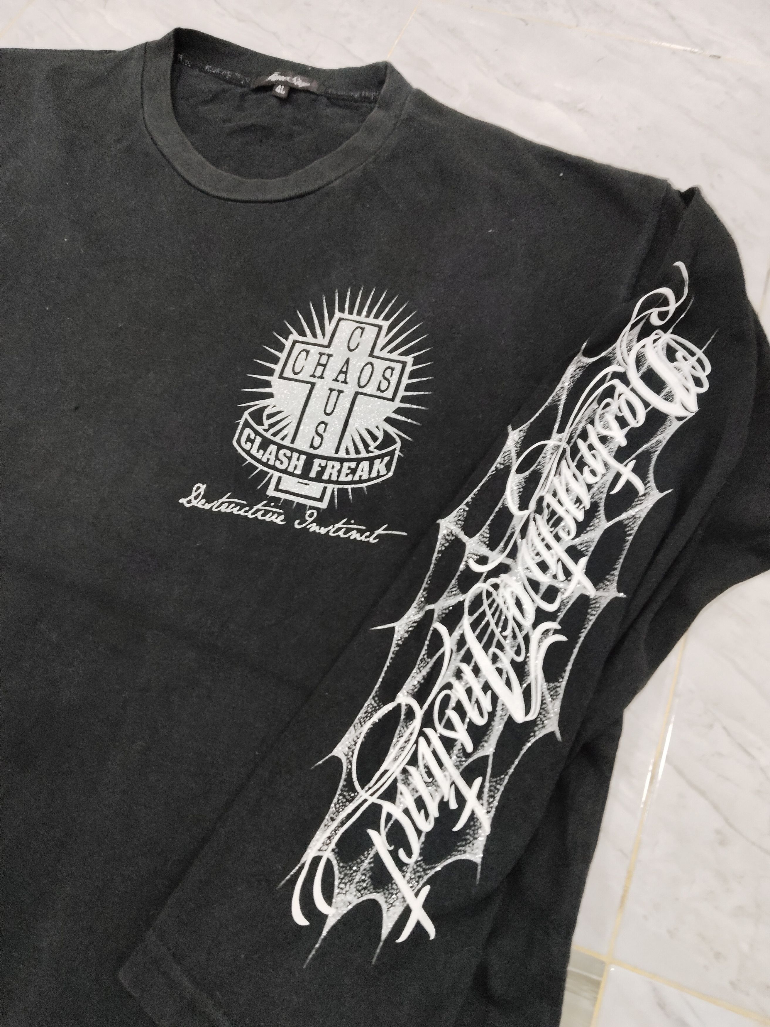 Punk and Yo Clash Freak unleash One Anger Jesus Motive Tshirt Size US XL / EU 56 / 4 - 3 Thumbnail