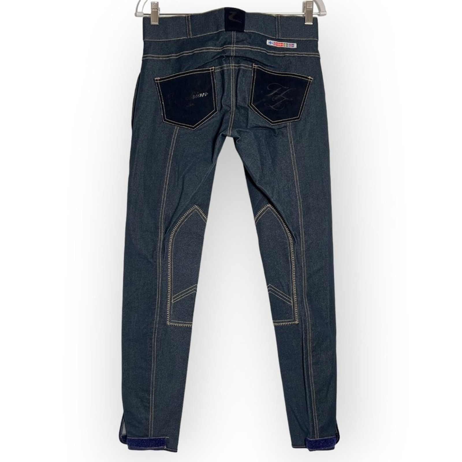 Other HorZe Royal Equus Denim Breeches Blue Suede Patch Size S Size 30" / US 8 / IT 44 - 3 Thumbnail