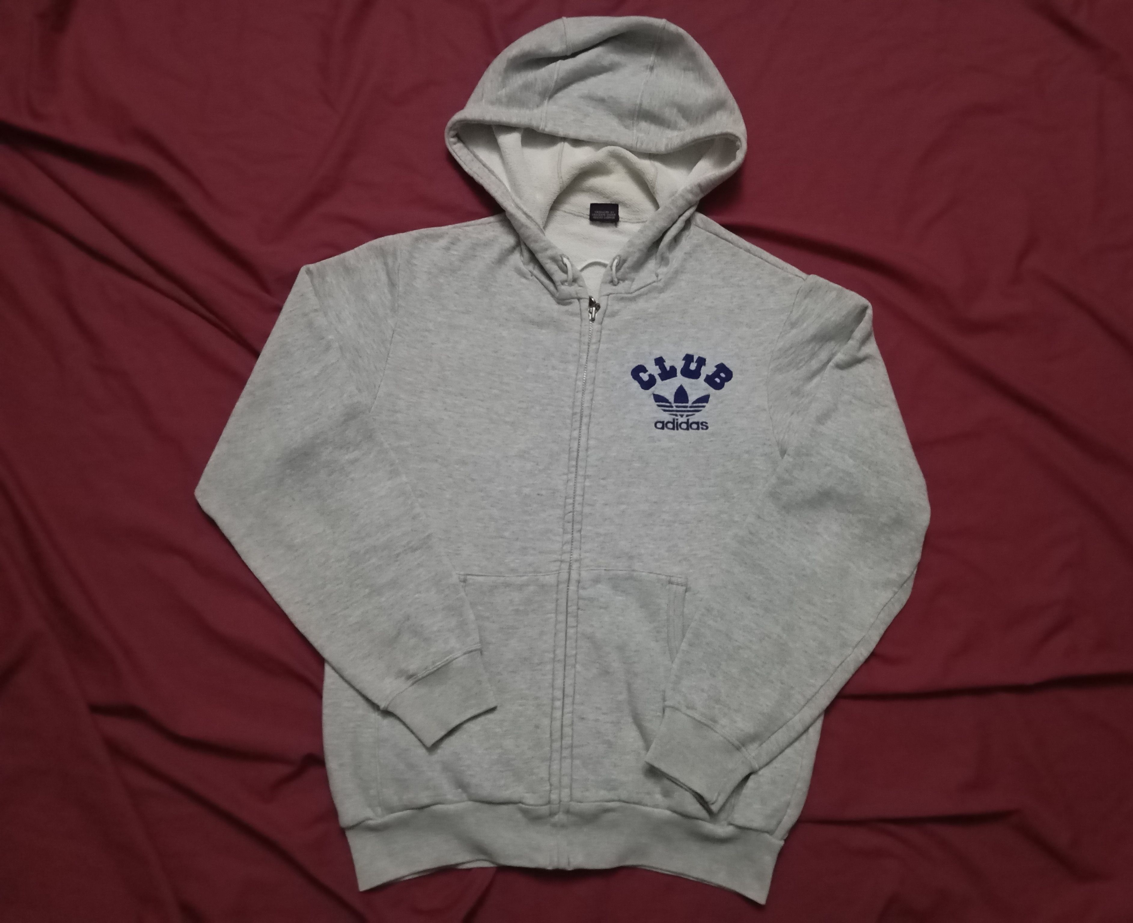 Adidas VTG 90s Club Adidas hoodie zipper vintage retro classic Size US S / EU 44-46 / 1 - 2 Thumbnail