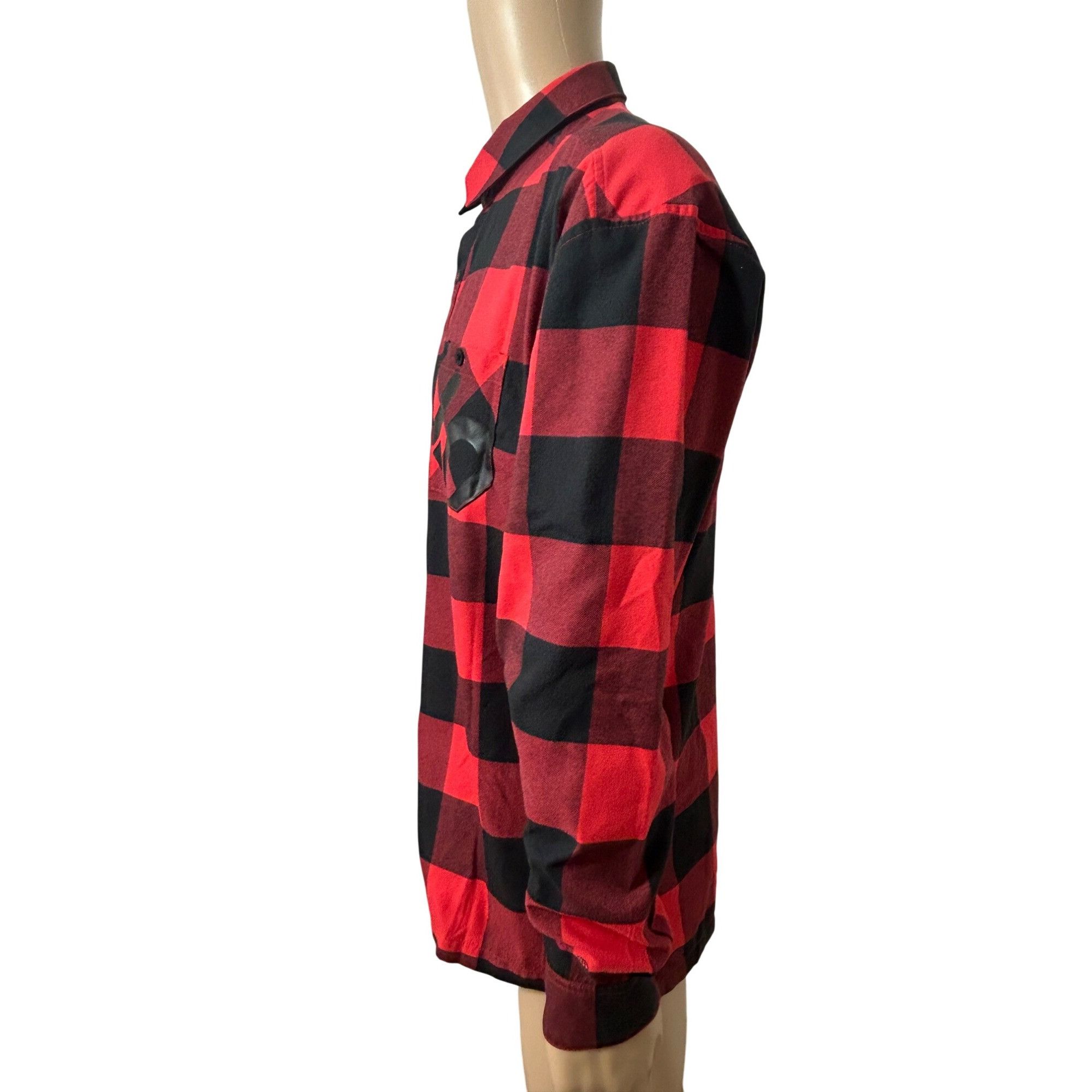 Adidas Adidas Men’s Hiking Flannel Shirt Checkered M Red Maroon Bla Size US M / EU 48-50 / 2 - 13 Thumbnail