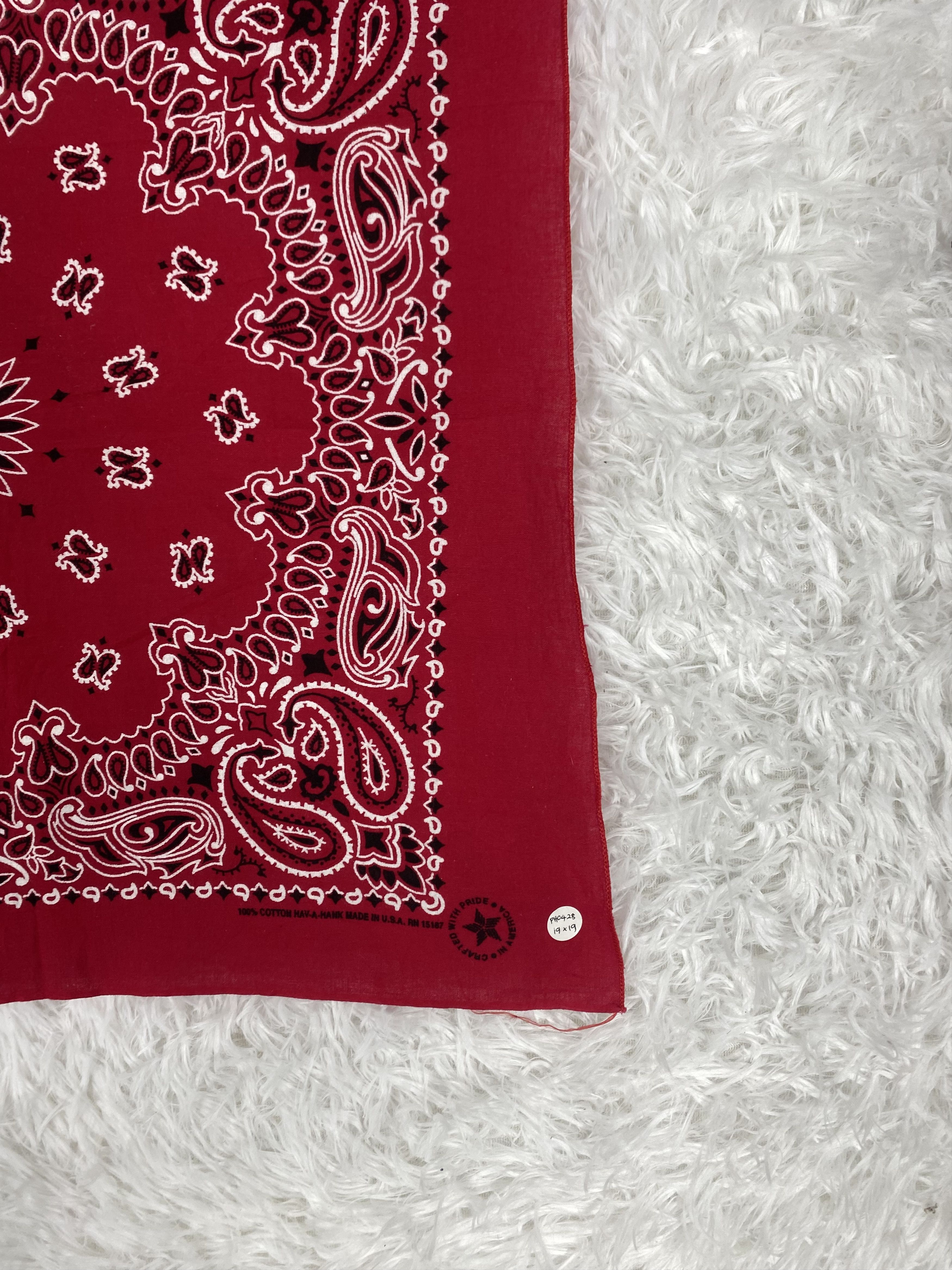 Other Vintage Bandana Handkerchief Neckerchief PH0428 Size ONE SIZE - 5 Thumbnail