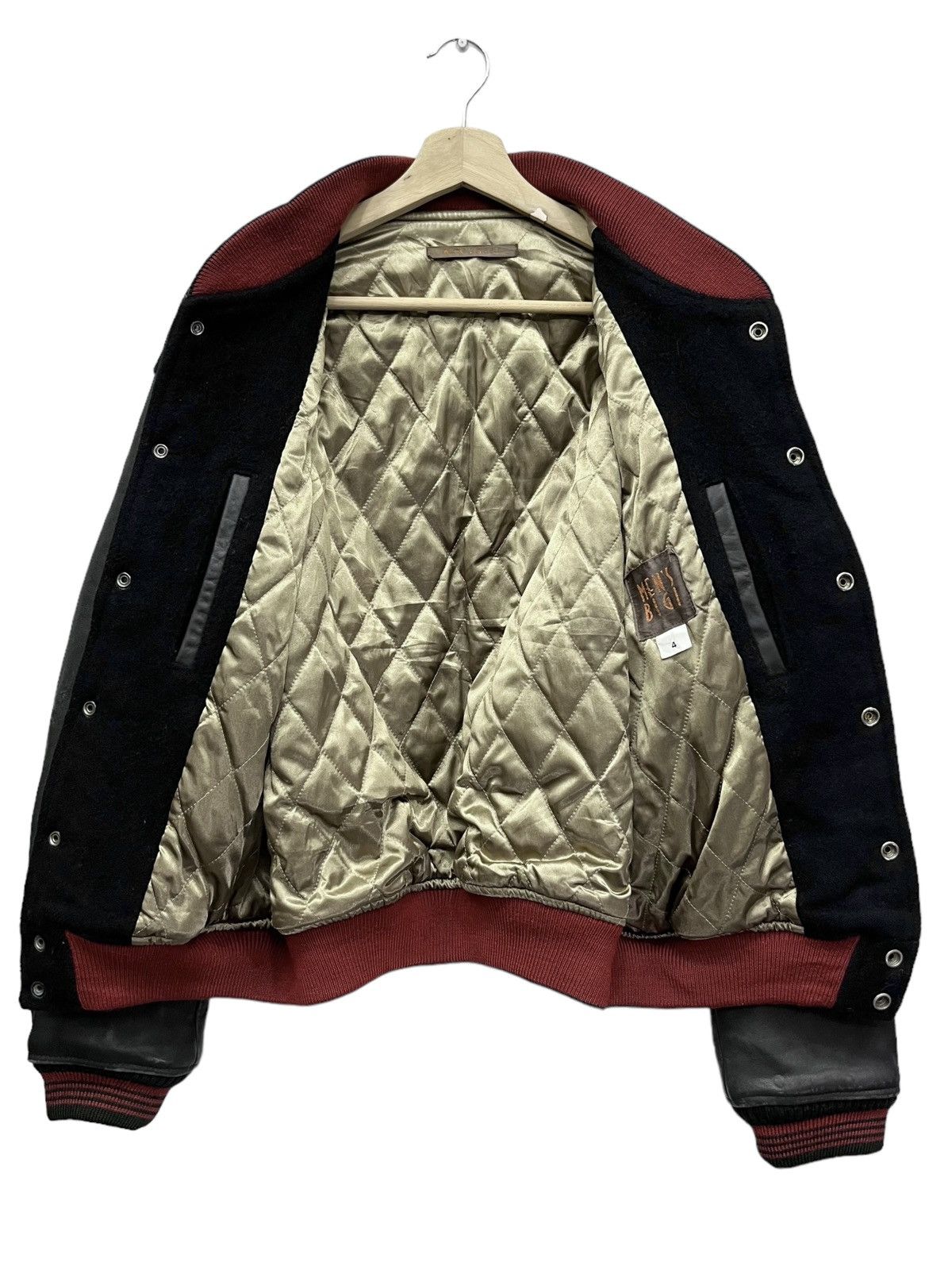 BIGI RARE🔥VINTAGE 90’s MEN’S BIGI Wool Leather Varsity Jacket Size US M / EU 48-50 / 2 - 9 Thumbnail