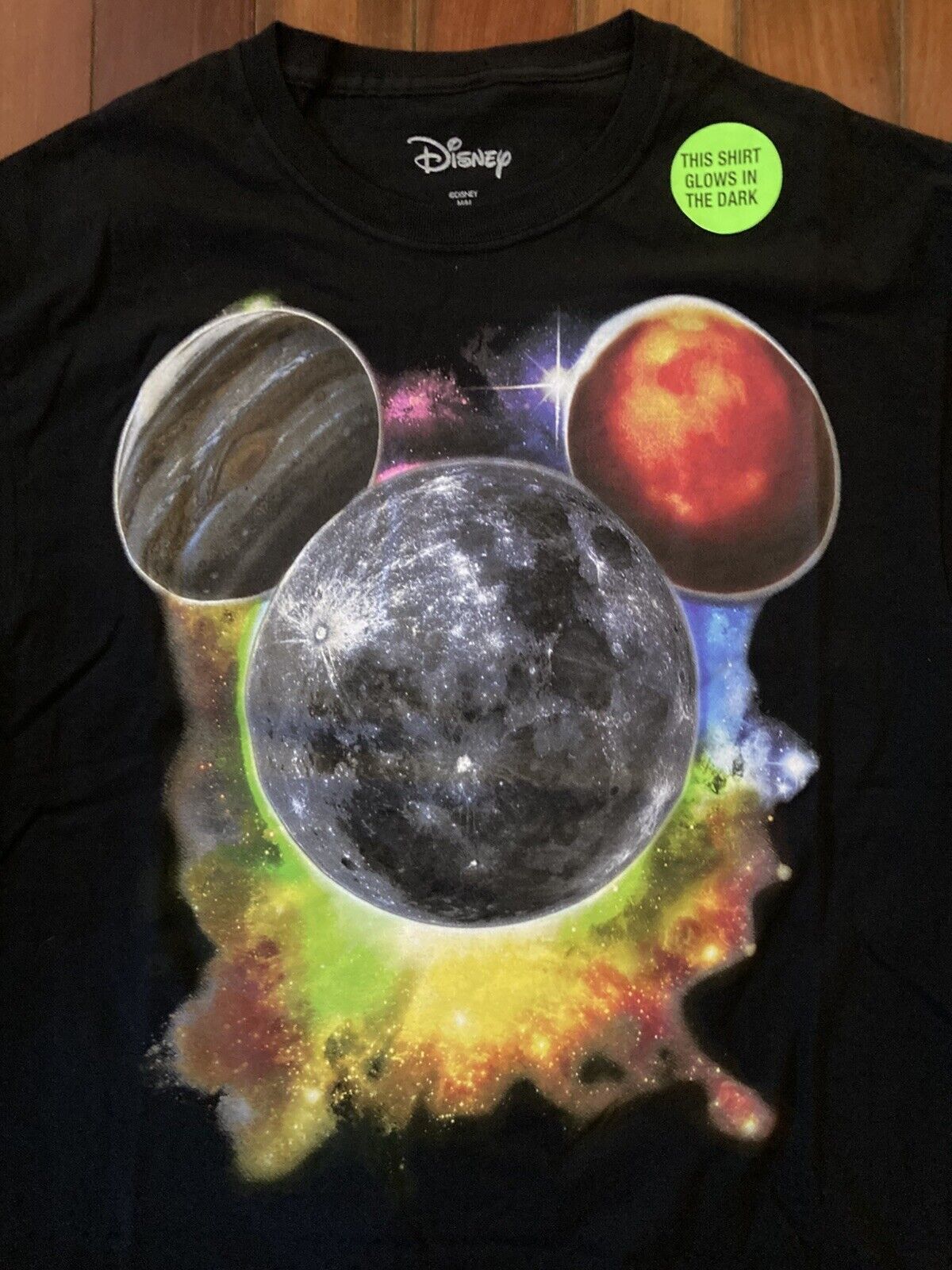 Designer × Disney New Disney Mens Glow In The Dark Mickey T Shirt Size Medium Size US M / EU 48-50 / 2 - 4 Thumbnail