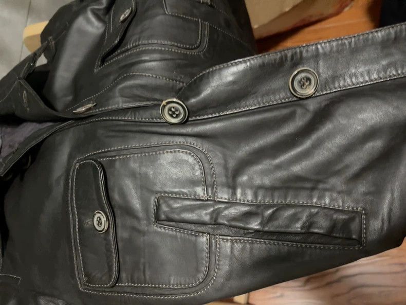 Fendi Fendi Leather Jacket with Button Closure Size US M / EU 48-50 / 2 - 5 Thumbnail