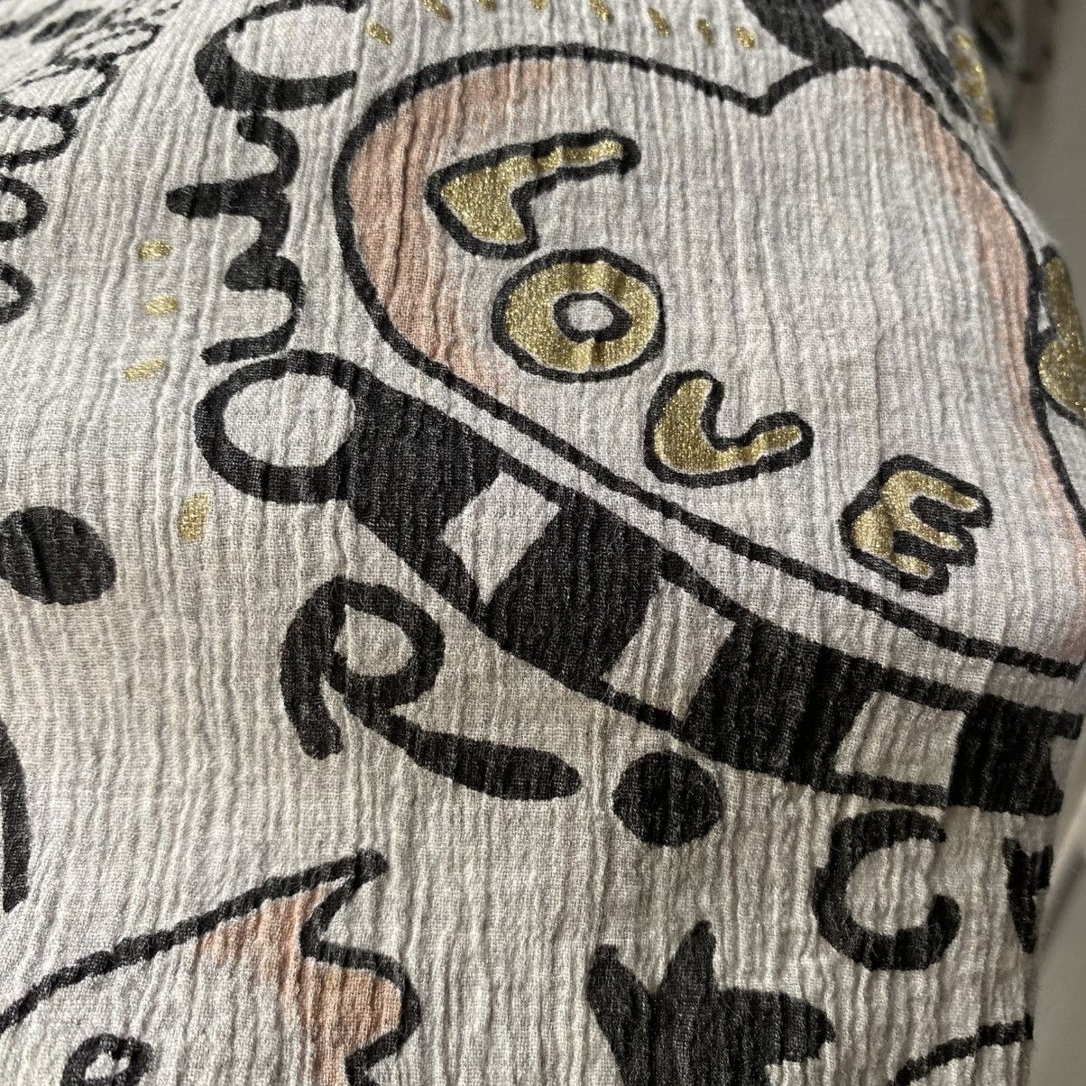 Tsumori Chisato TSUMORI CHISATO Playful Doodle Print Button-Up Shirt Size XS / US 0-2 / IT 36-38 - 8 Thumbnail