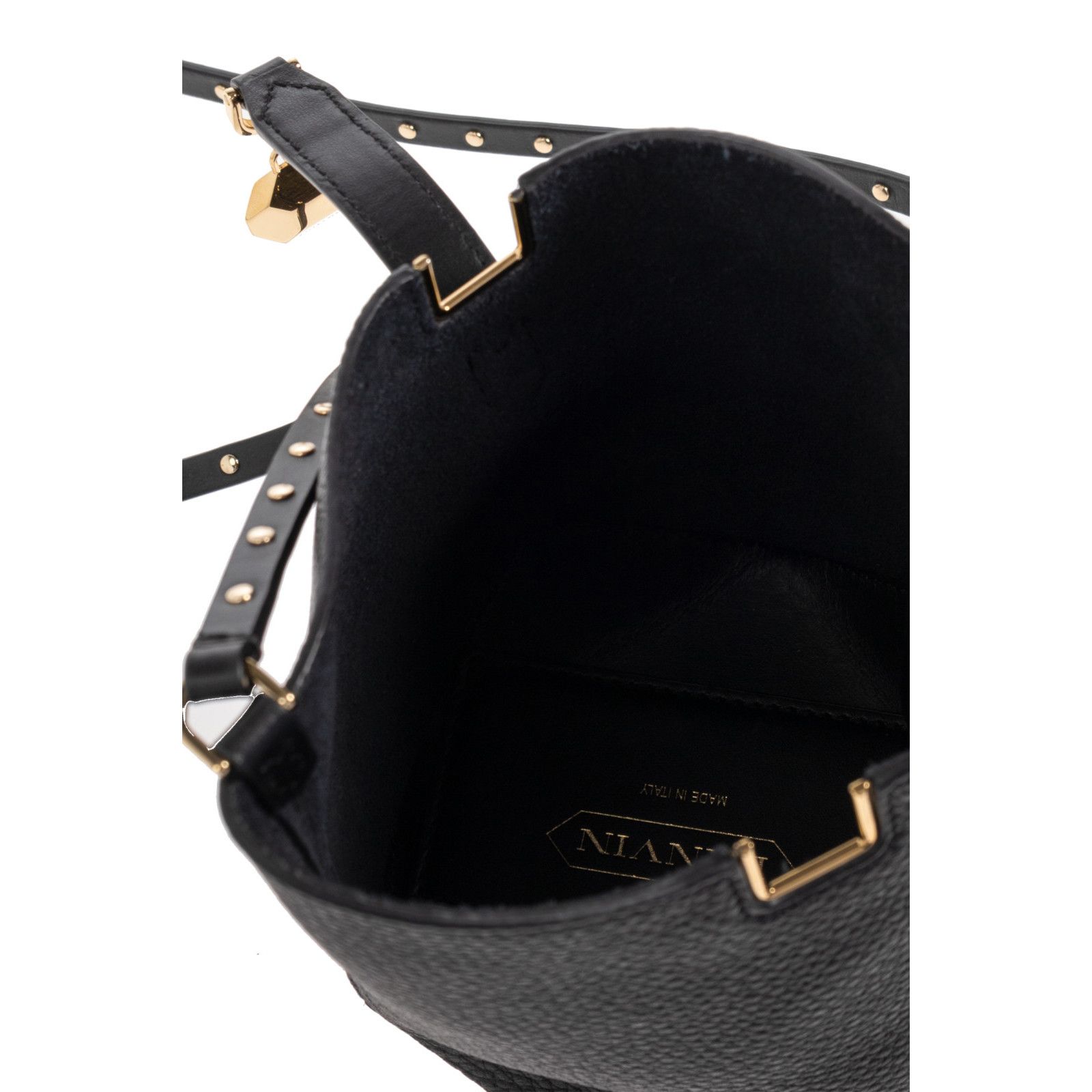 Lanvin LANVIN Black Leather Shoulder Bag New & Authentic Size ONE SIZE - 4 Thumbnail