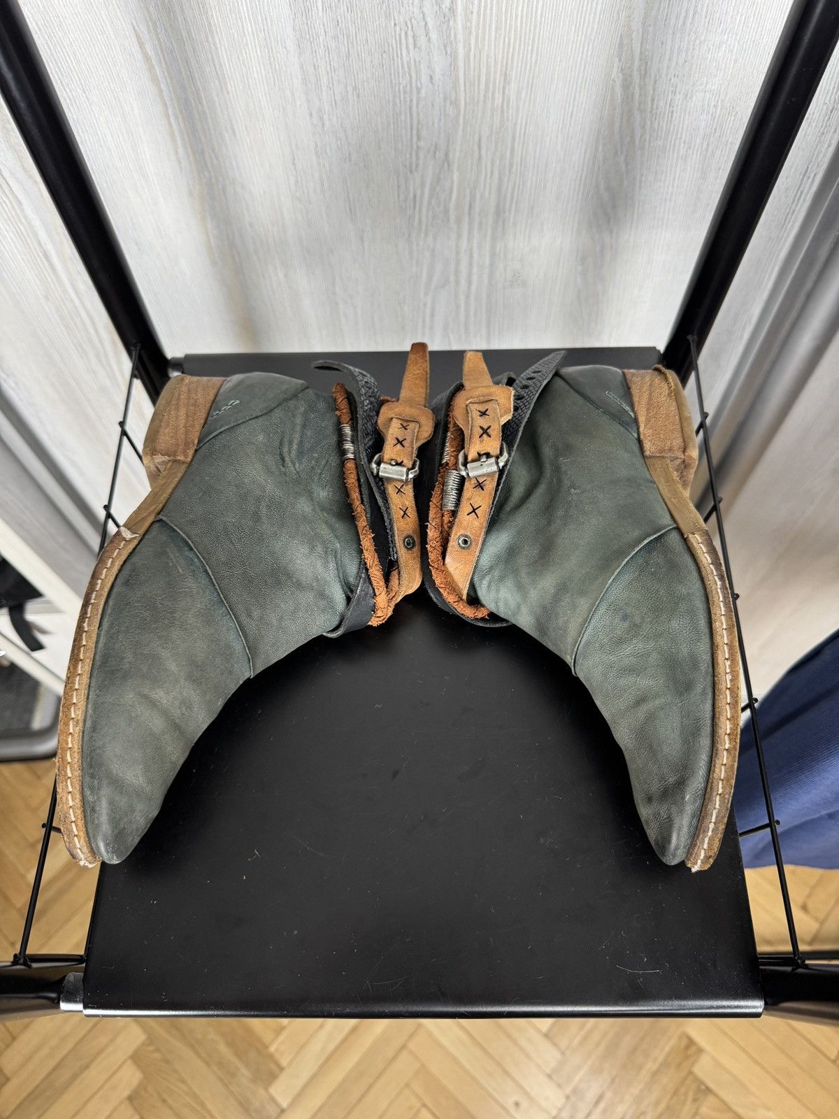 A.S.98 A.S 98 Boots Leather Women's Shoes Sage-Green Avant Garde Size US 7 / IT 37 - 12 Thumbnail