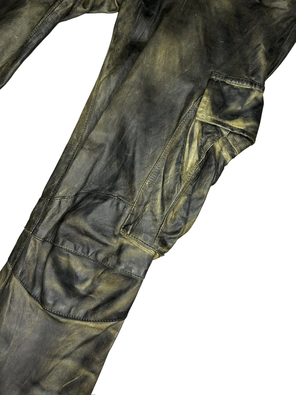 Balmain S/S 10 Decarnin Leather Cargo Trousers Size 26" / US 2 / IT 38 - 6 Thumbnail