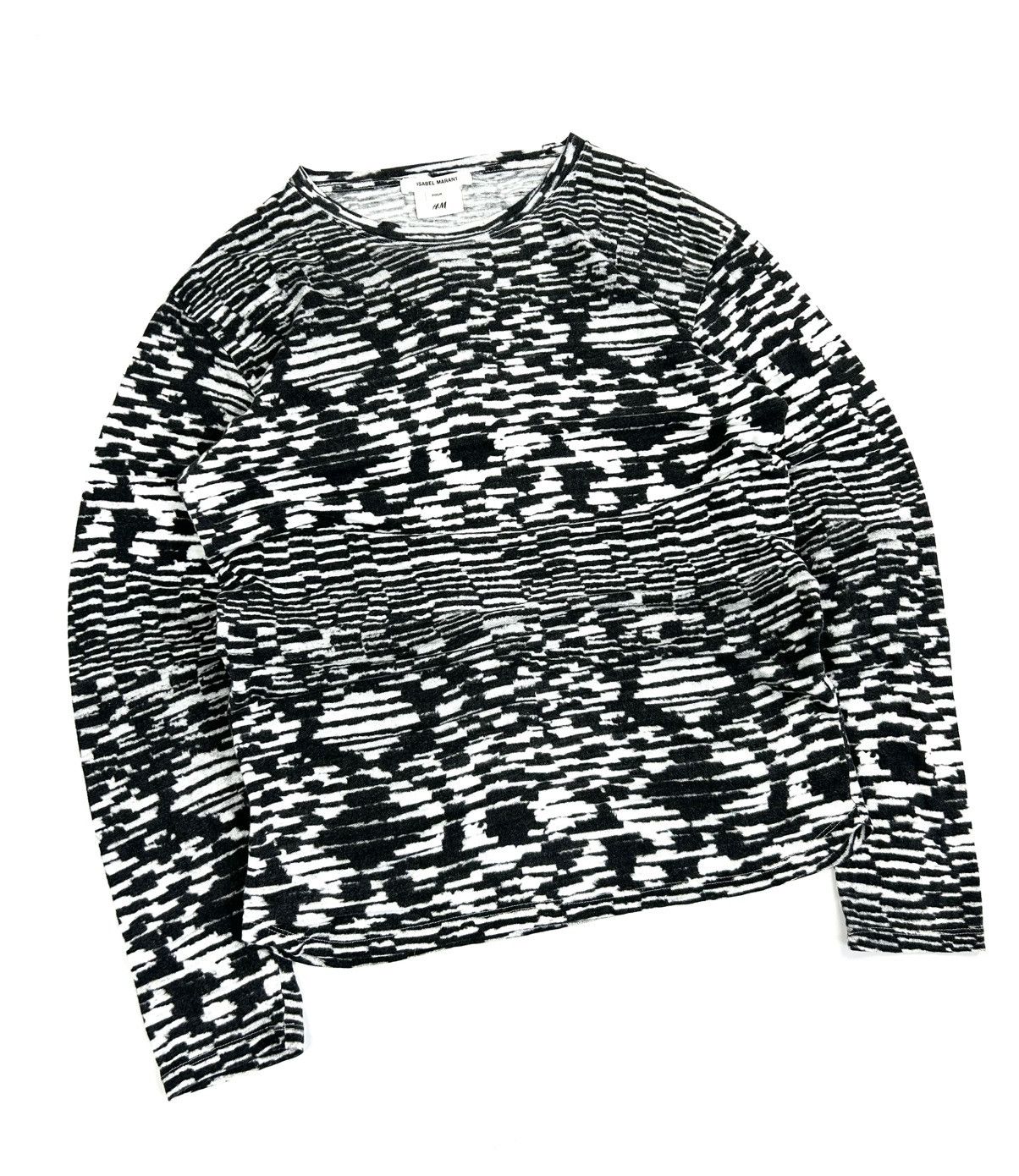 H&M × Isabel Marant rare ISABEL MARANT x H&M Abstract Linen Longsleeve Y2K Size US M / EU 48-50 / 2 - 5 Thumbnail