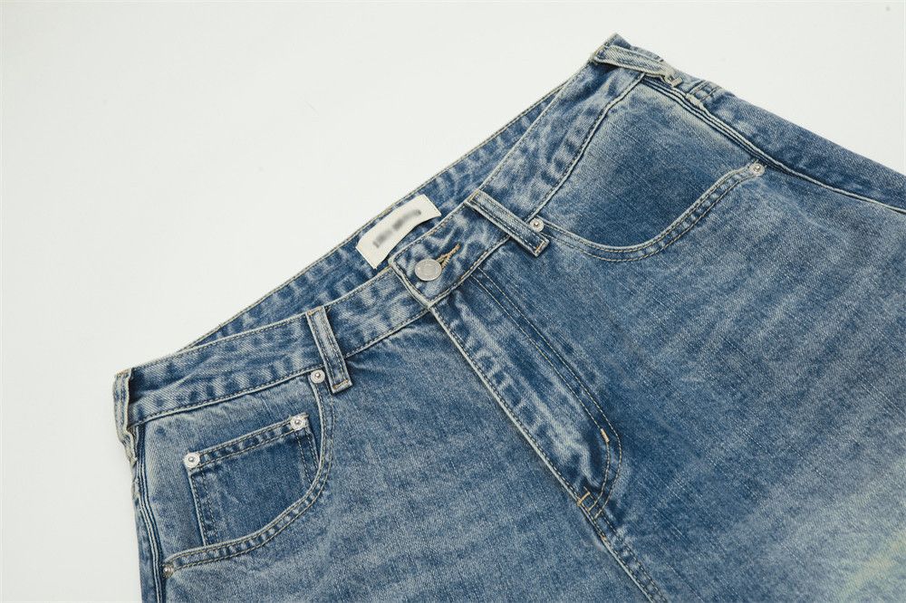 Japanese Brand × Jean Gradient washed distressed casual scimitar jeans y2k Size US 34 / EU 50 - 4 Thumbnail