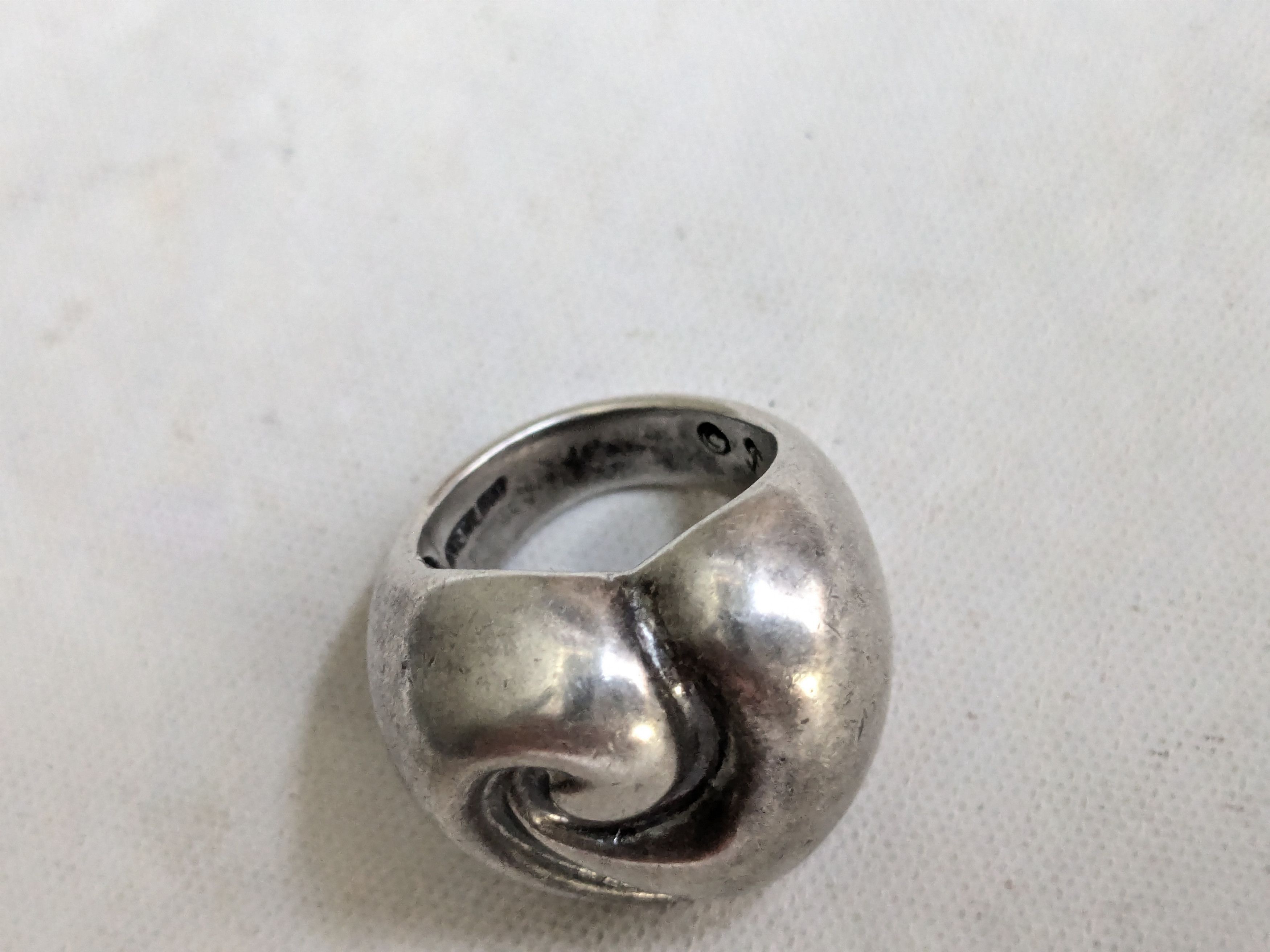 Jewelry Vintage Sterling Silver Heart Ring Shube's 5 Size ONE SIZE - 5 Thumbnail