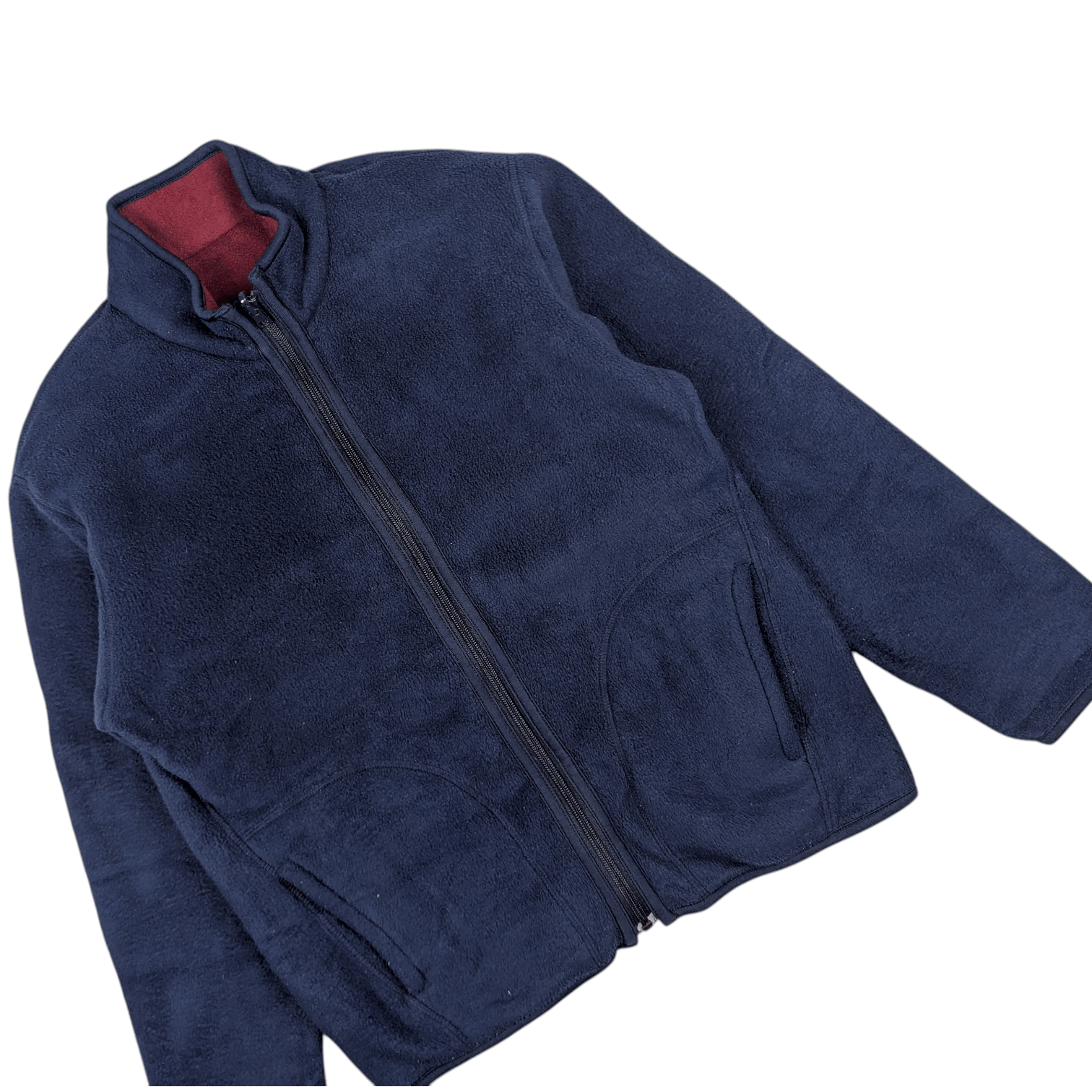 Uniqlo Vintage 90's UNIQLO Reversible Blue Navy Red Fleece Jacket Size US S / EU 44-46 / 1 - 4 Thumbnail
