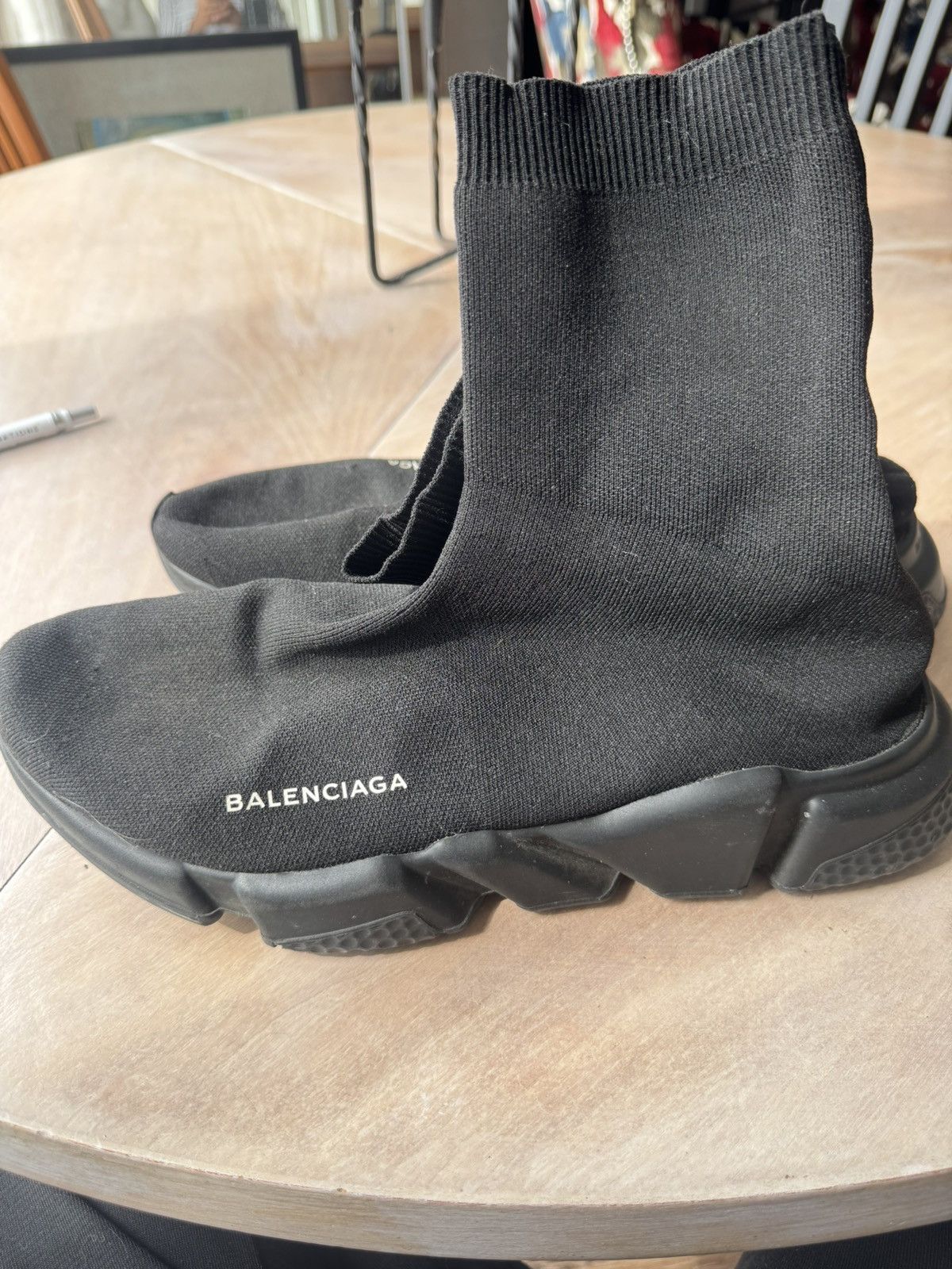 Balenciaga Balenciaga Speed Trainer Knit Runners – 2018, Black Size US 11.5 / EU 44-45 - 9 Thumbnail