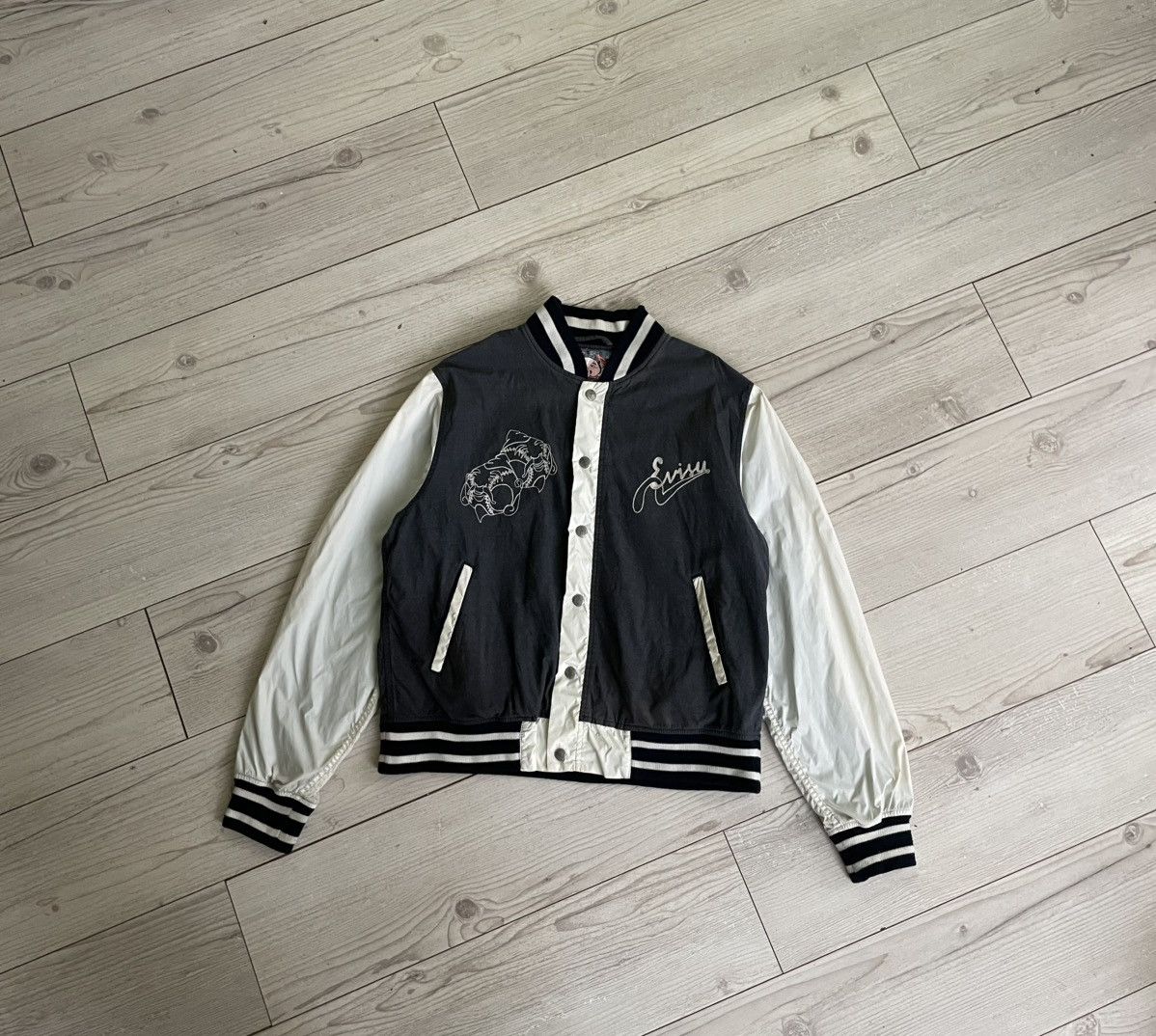 Evisu × Japanese Brand × Vintage Evisu Bomber Jacket Size US L / EU 52-54 / 3 - 2 Thumbnail