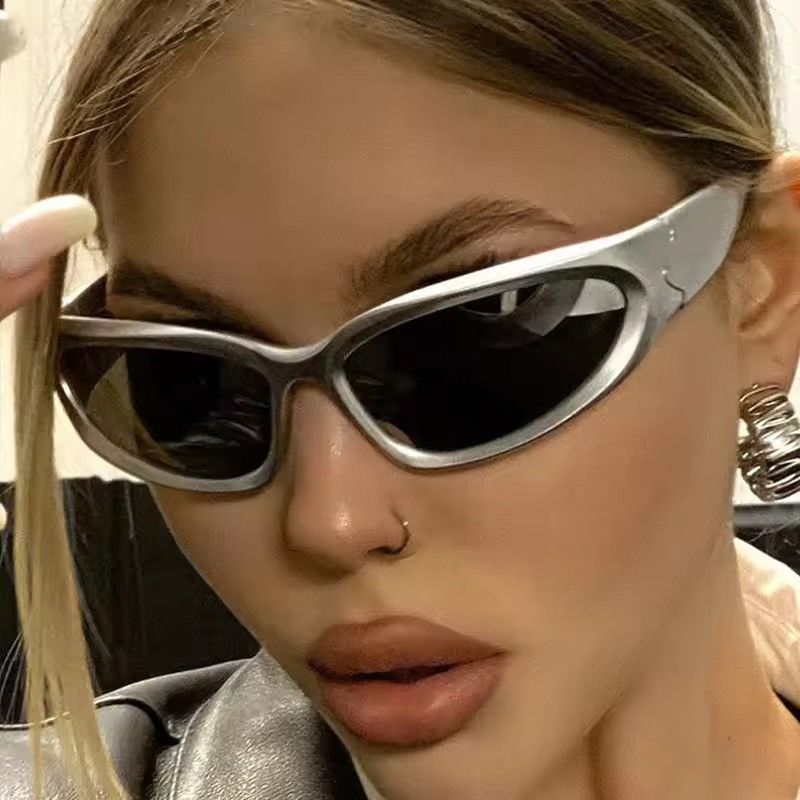 Japanese Brand Vtg Y2k Avant Garde Futuristic Sunglasses Black Unisex OS Size ONE SIZE - 5 Thumbnail