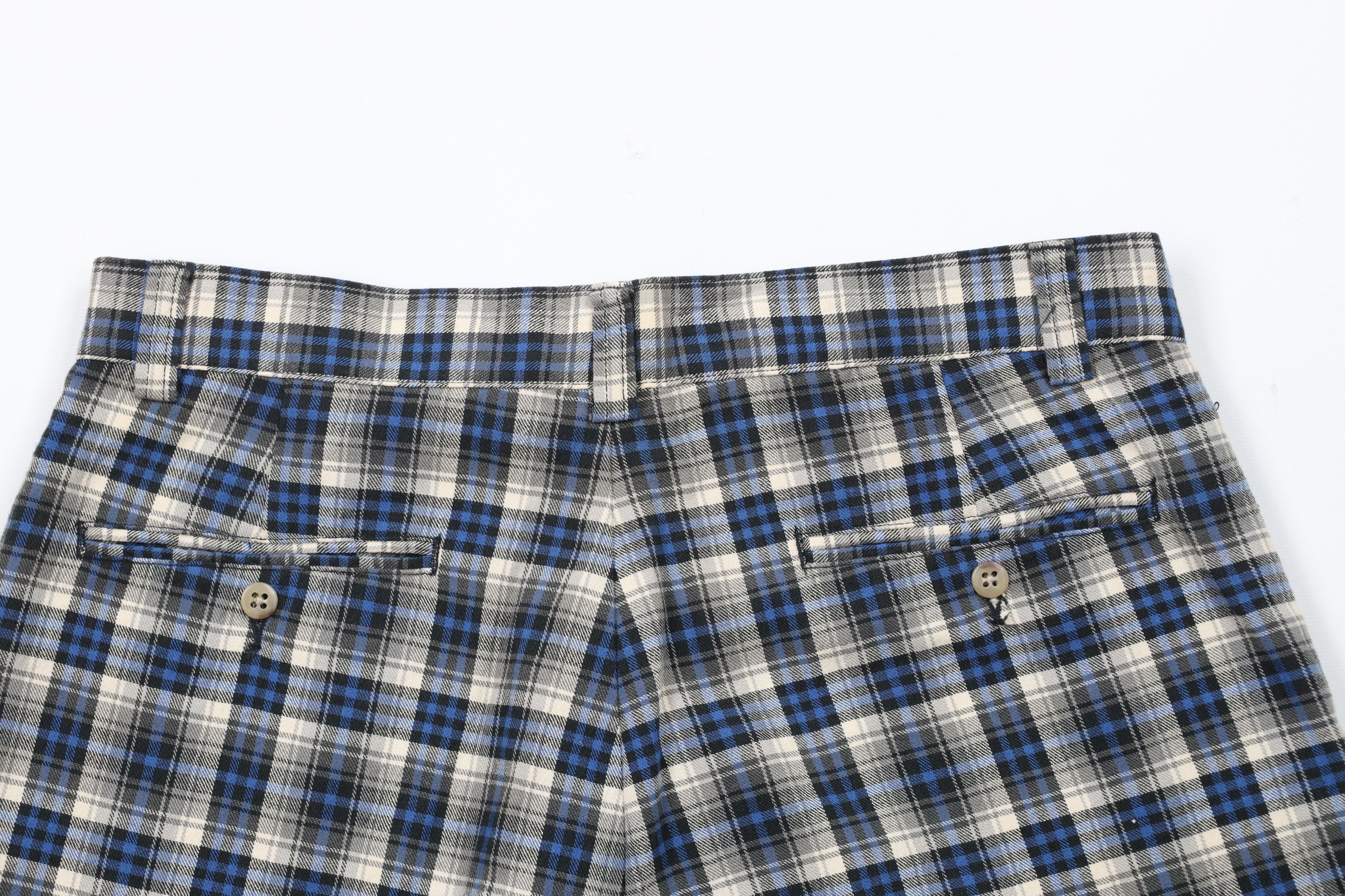 Ralph Lauren × Vintage Vintage 90s Ralph Lauren Knee Flannel Chino Shorts Plaid Size US 32 / EU 48 - 8 Thumbnail