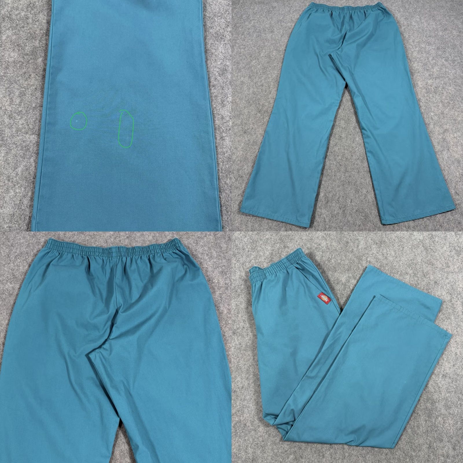Dickies Dickies Elastic Waist Scrub Pants Women Sz Medium (Actual 31x29.5) Teal Green Size 32" / US 10 / IT 46 - 11 Thumbnail