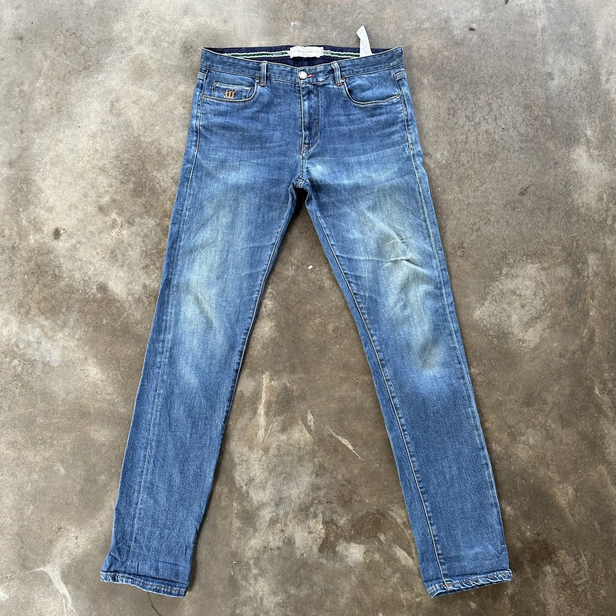 Vintage Henry Cottons Distressed Faded Denim Jean Pant W34