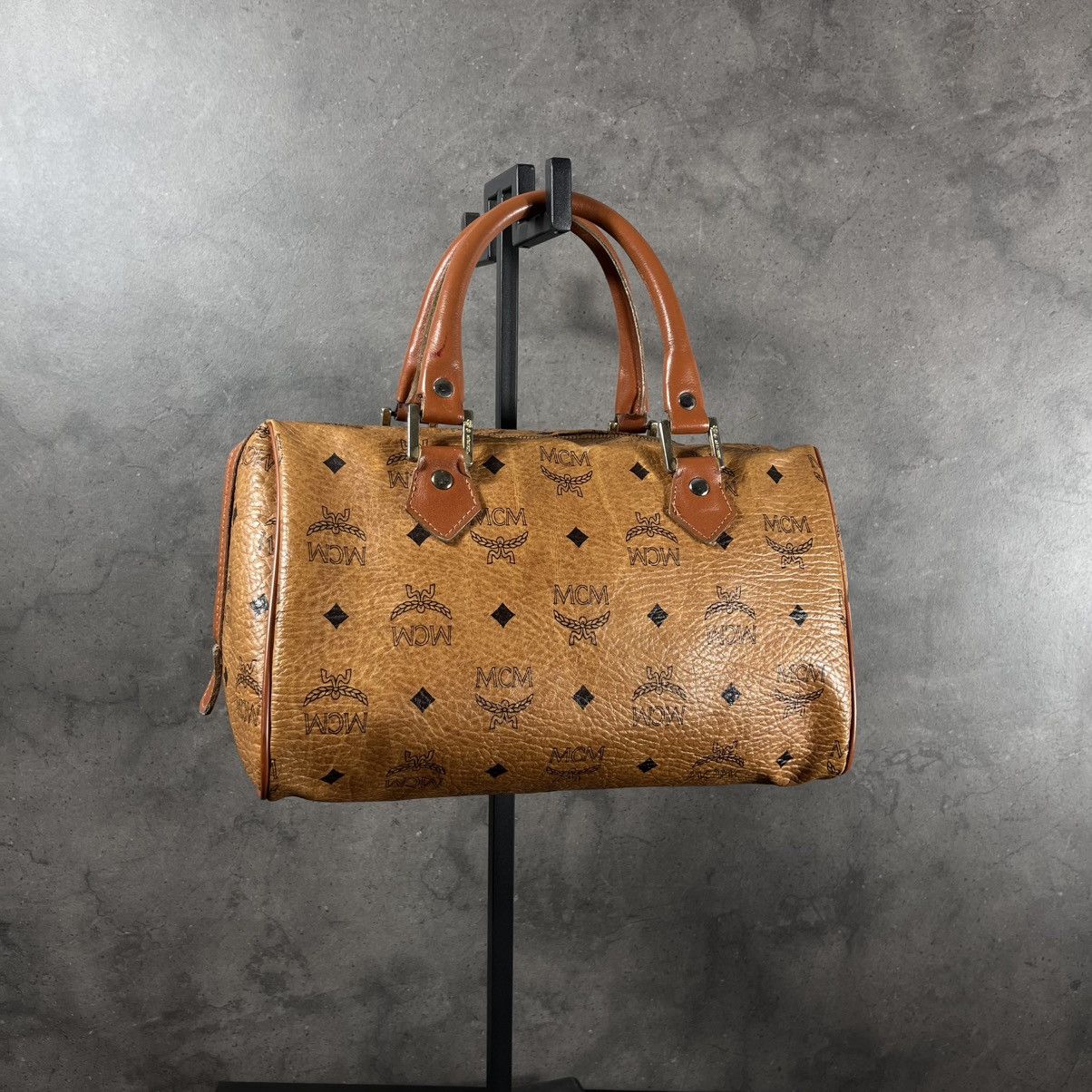 MCM Archive 80s MCM Archive Genuine Leather Keepall Hand Bag Size ONE SIZE - 9 Thumbnail