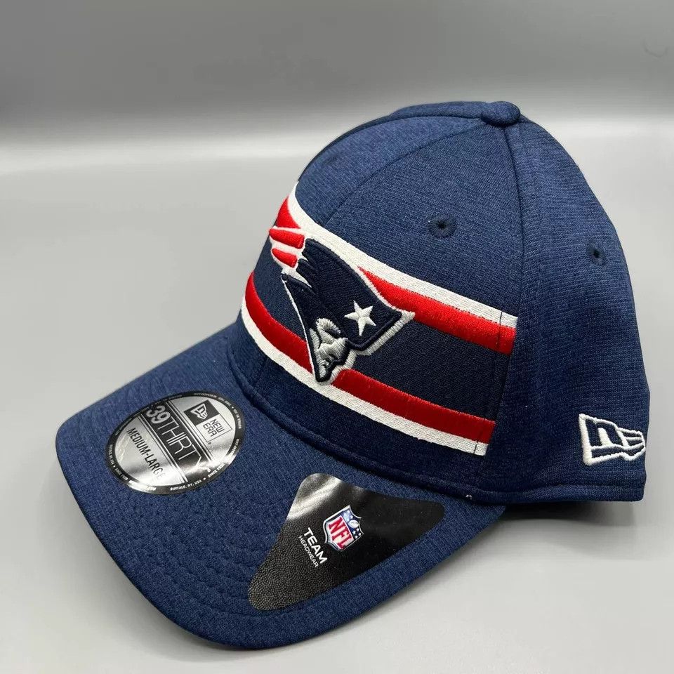 New Era New England Patriots Hat Men 39Thirty Stretch Fitted Cap New Size ONE SIZE - 2 Thumbnail