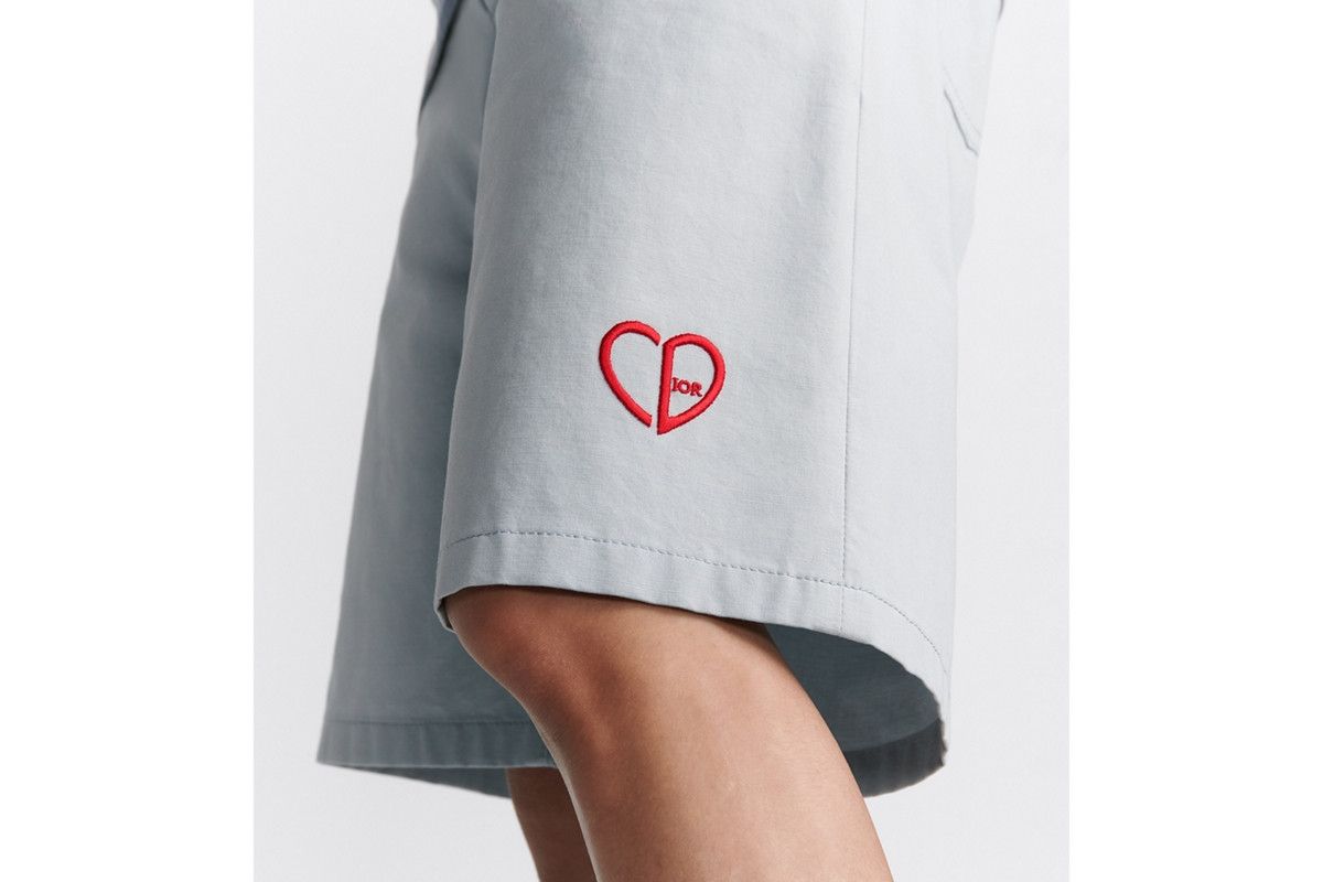 Dior o1bcso1str0226 CD Heart Bermuda Shorts in Grey Size US 30 / EU 46 - 6 Thumbnail