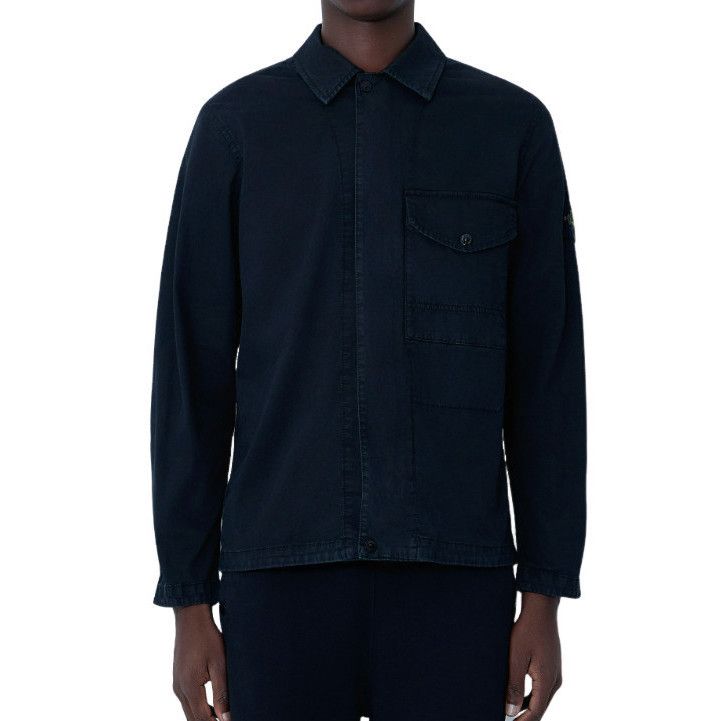 STONE ISLAND Black Cotton Shirt New & Authentic (Men's size: